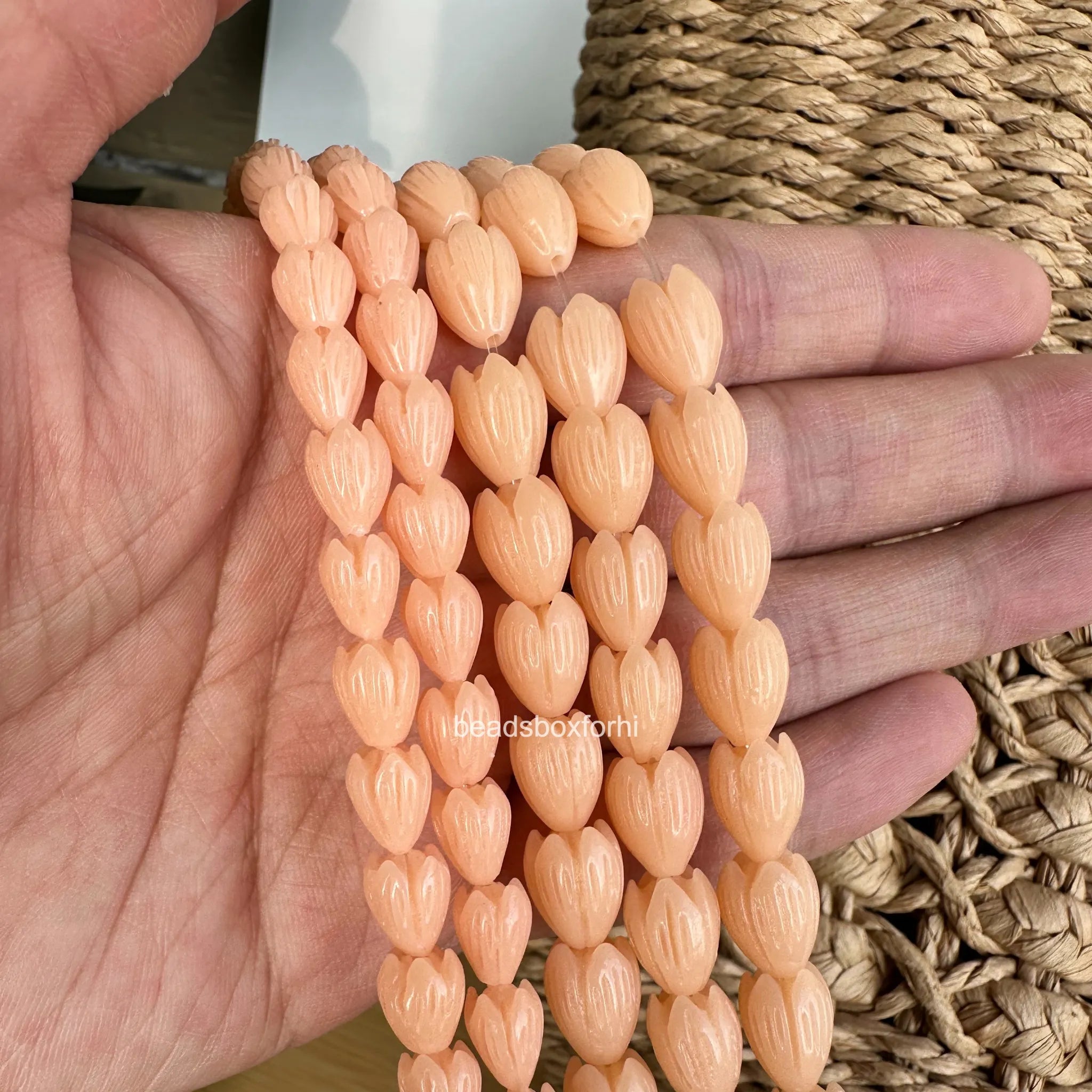 Light Orange Pikake Beads