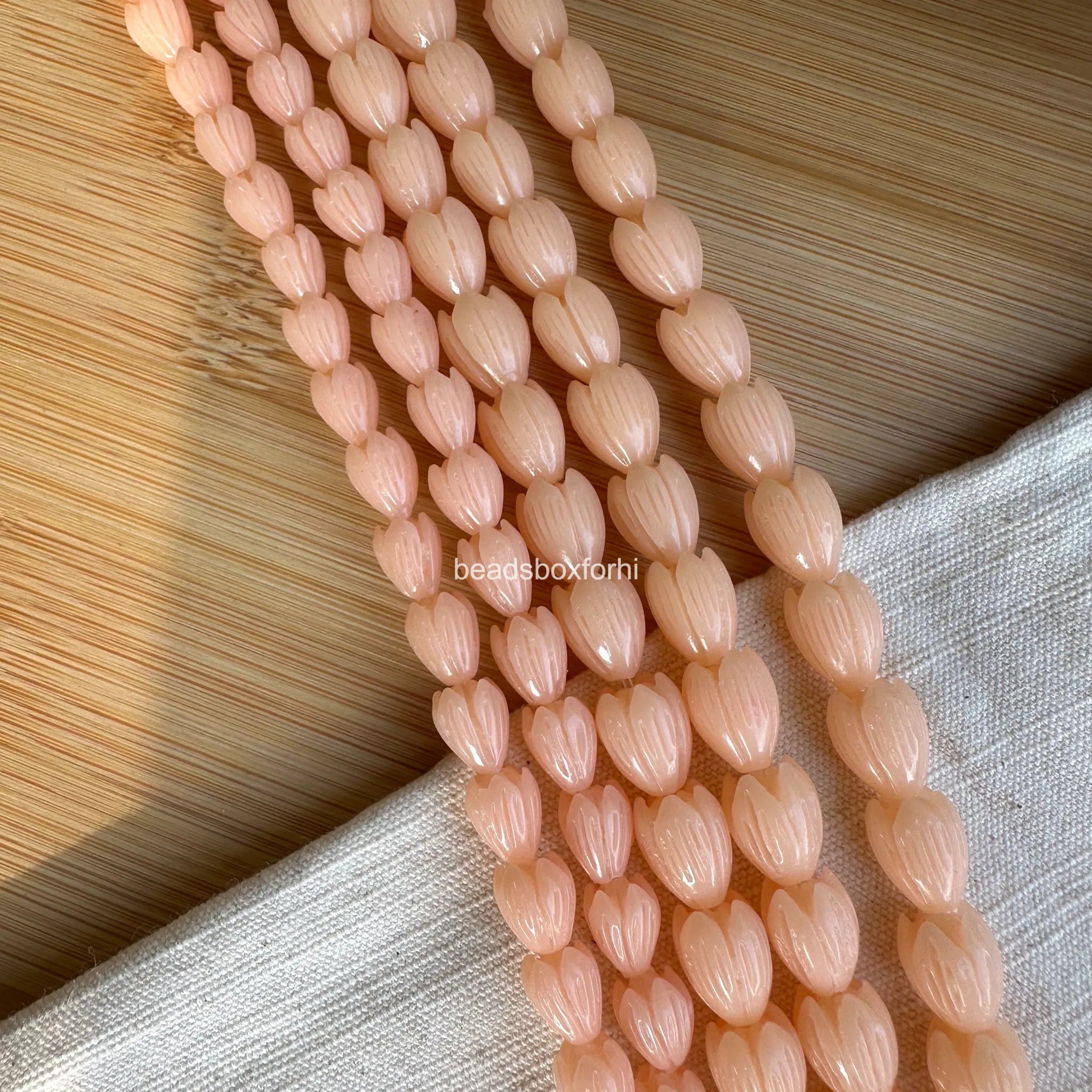 Light Orange Pikake Beads