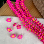 Clay Fushia & Yellow Plumeria