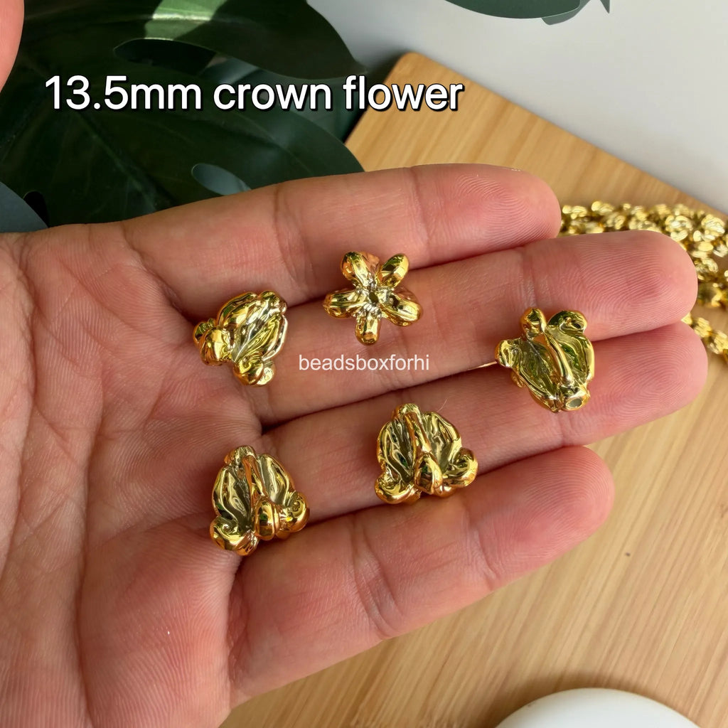 gold hawaiian beads