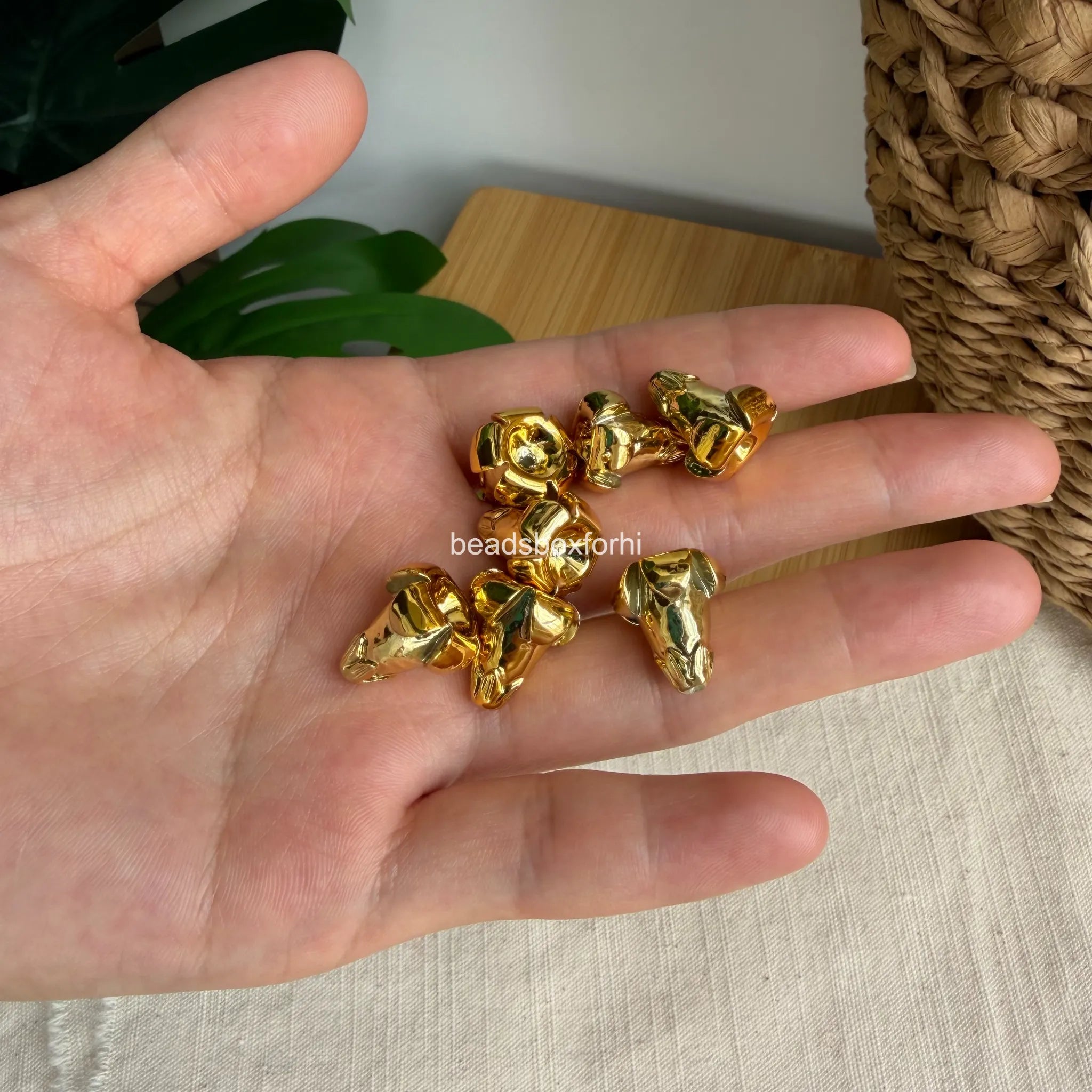 gold hawaiian beads