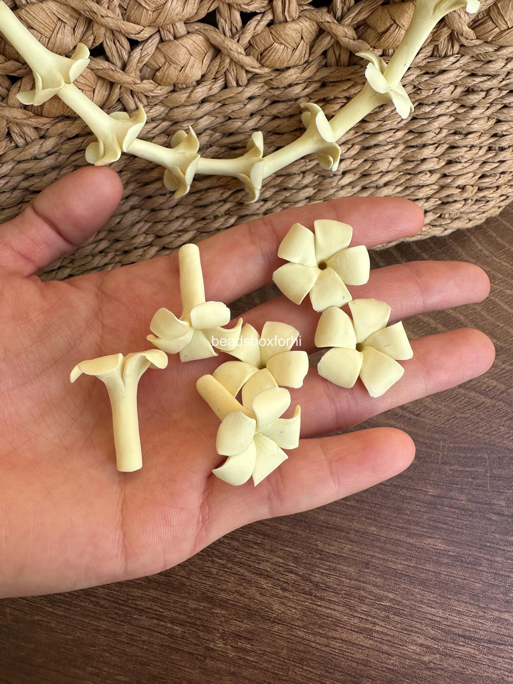 22mm Clay Puakenikeni Beads, WATERPROOF