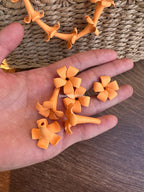 22mm Clay Puakenikeni Beads, WATERPROOF