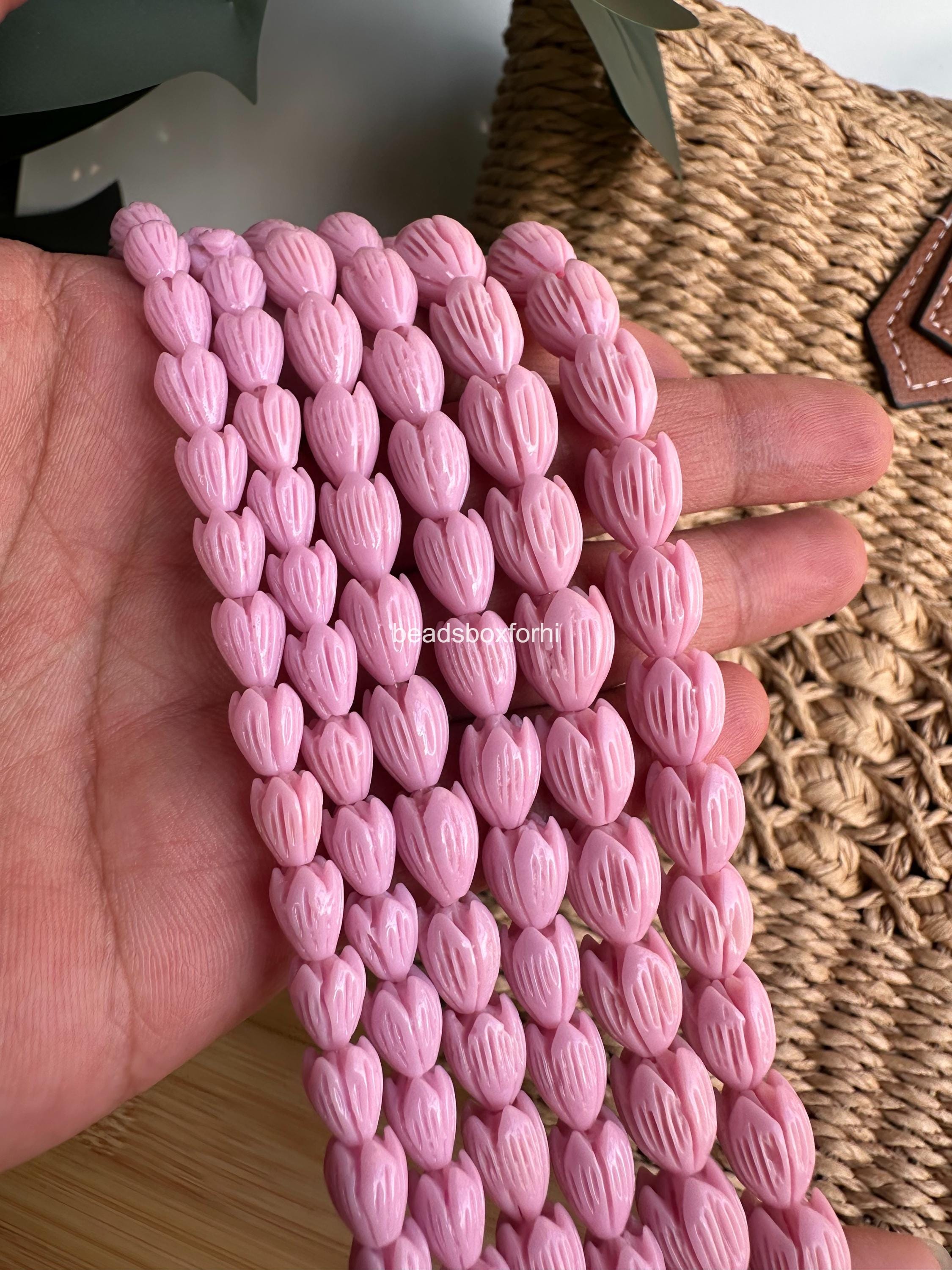 Lavender Pikake Beads