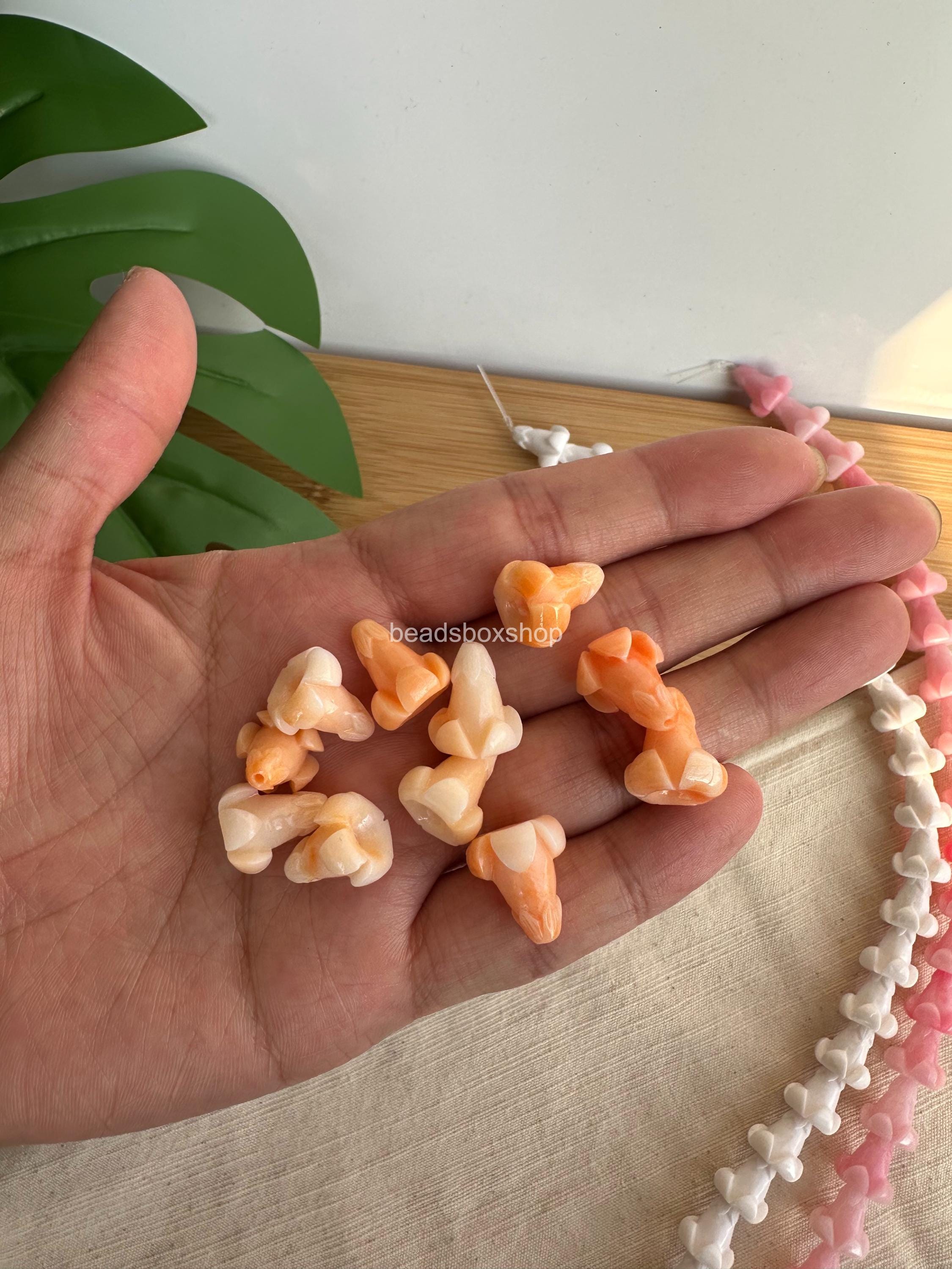 Resin & Coral Powder Puakenikeni Beads