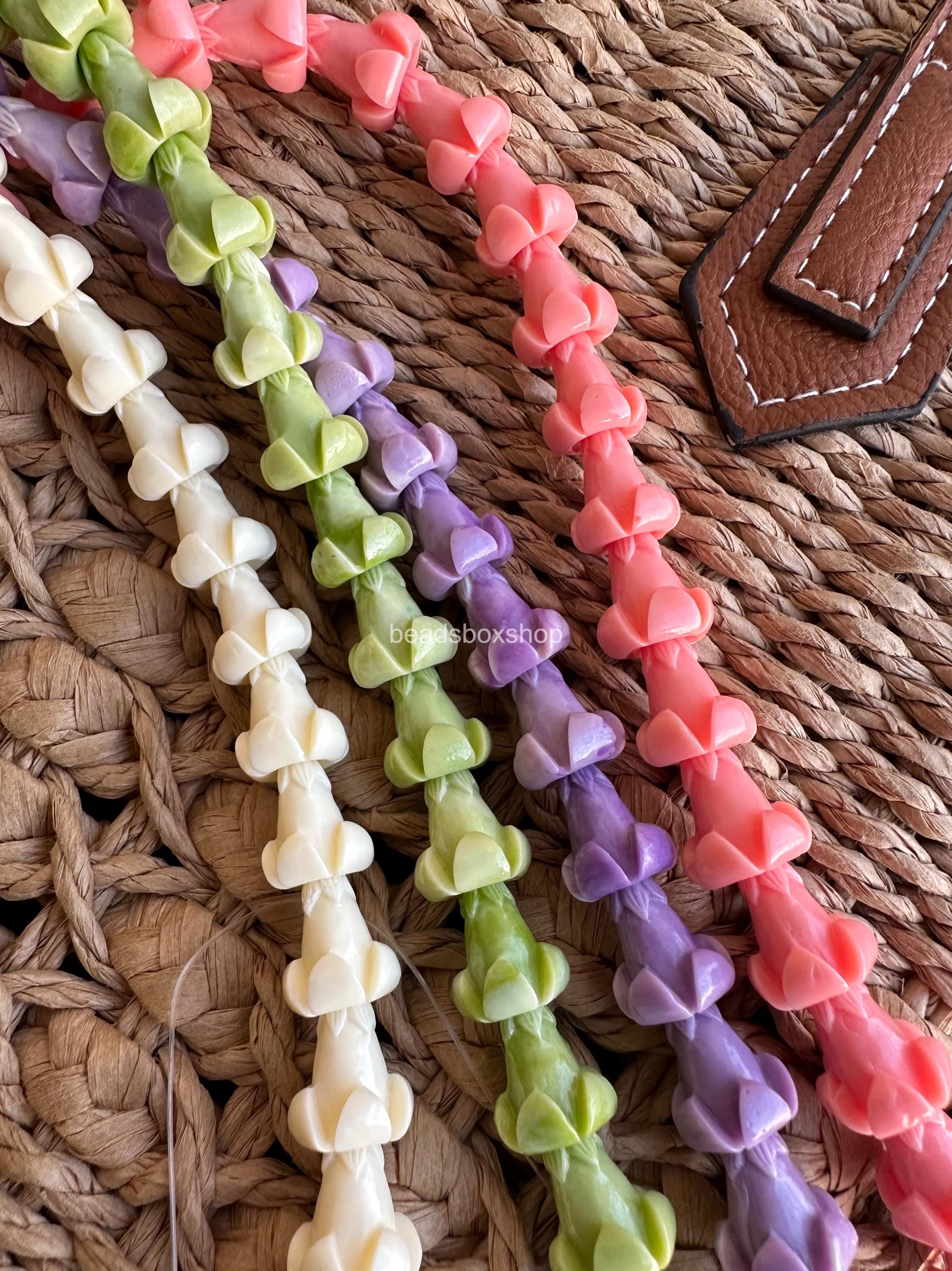 Resin & Coral Powder Puakenikeni Beads