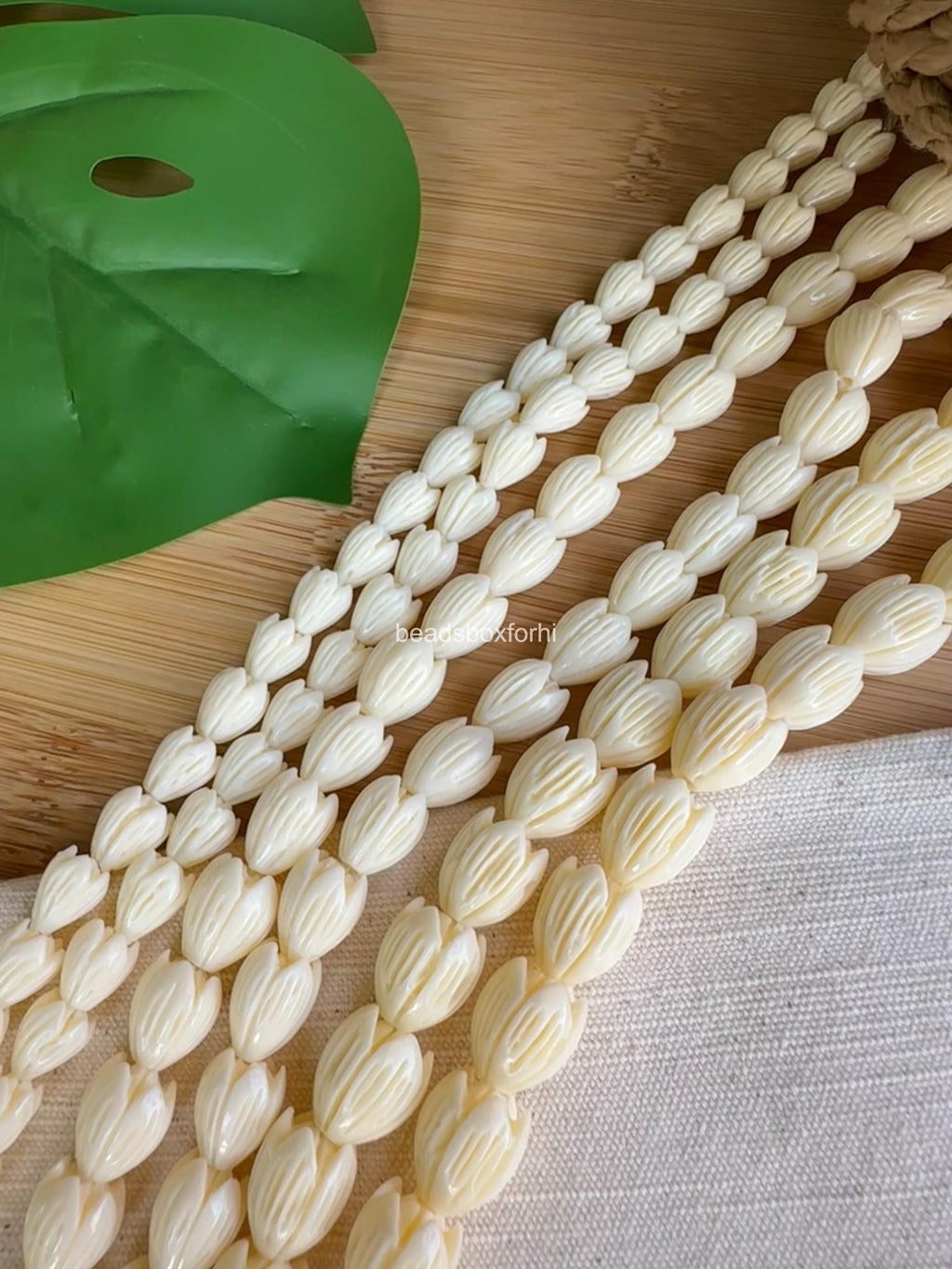 Ivory Pikake Beads