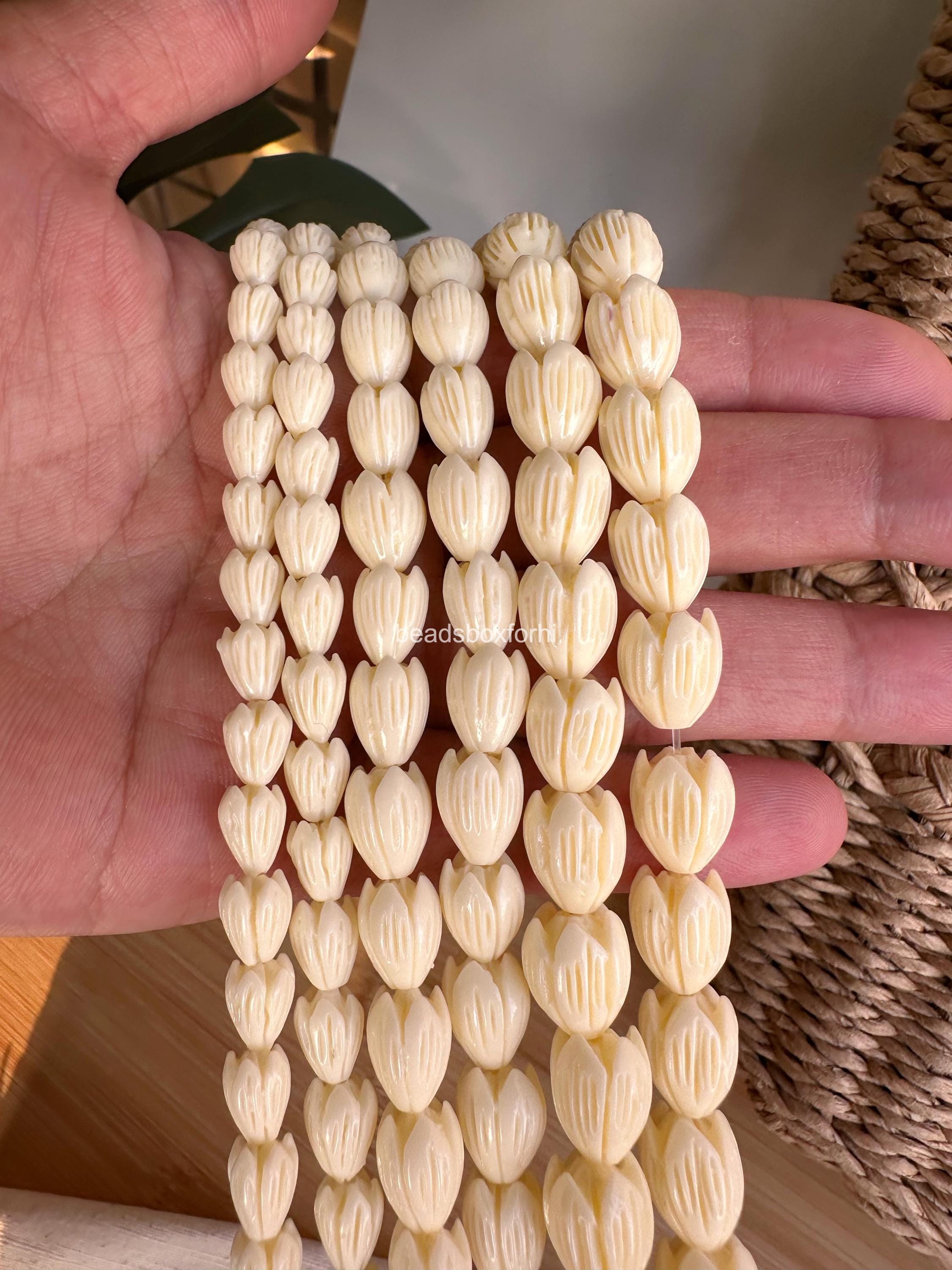 Ivory Pikake Beads