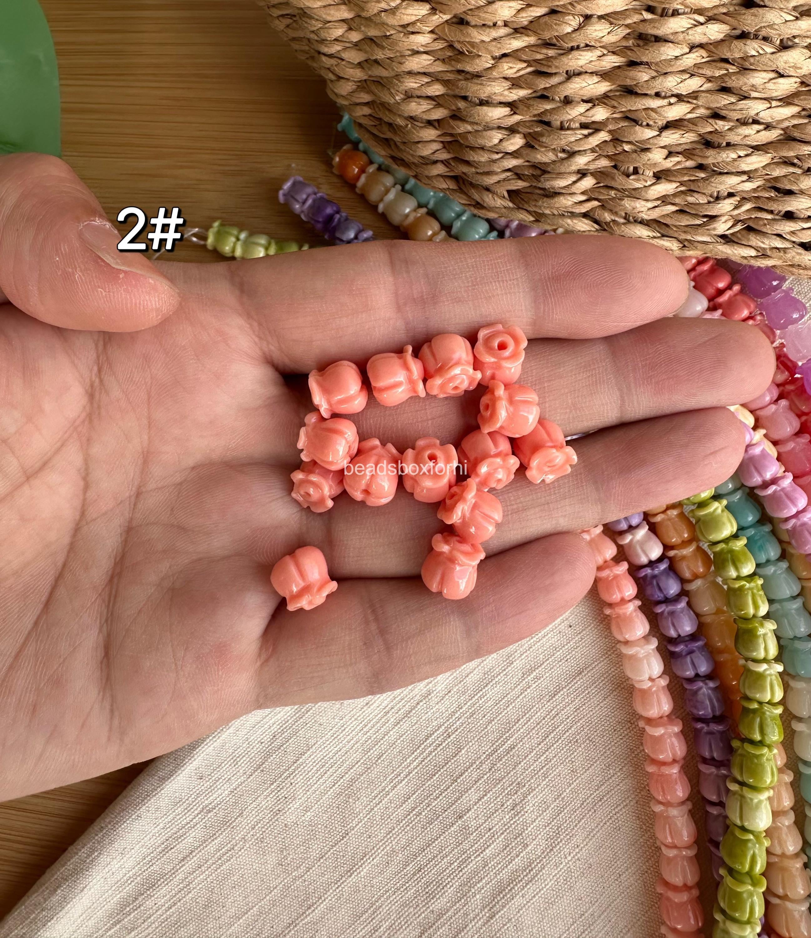 8.5mm Crown Flower Beads