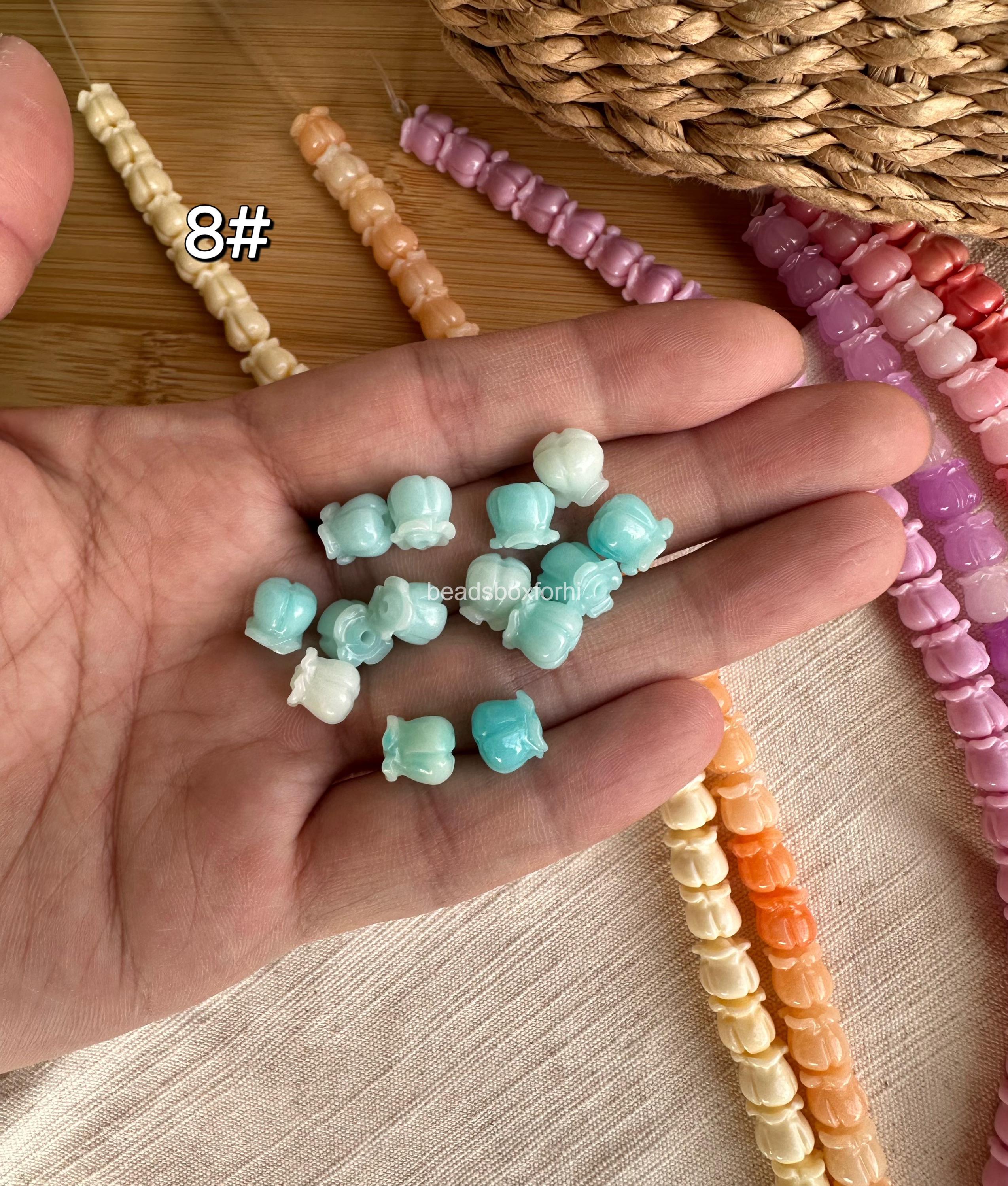 8.5mm Crown Flower Beads