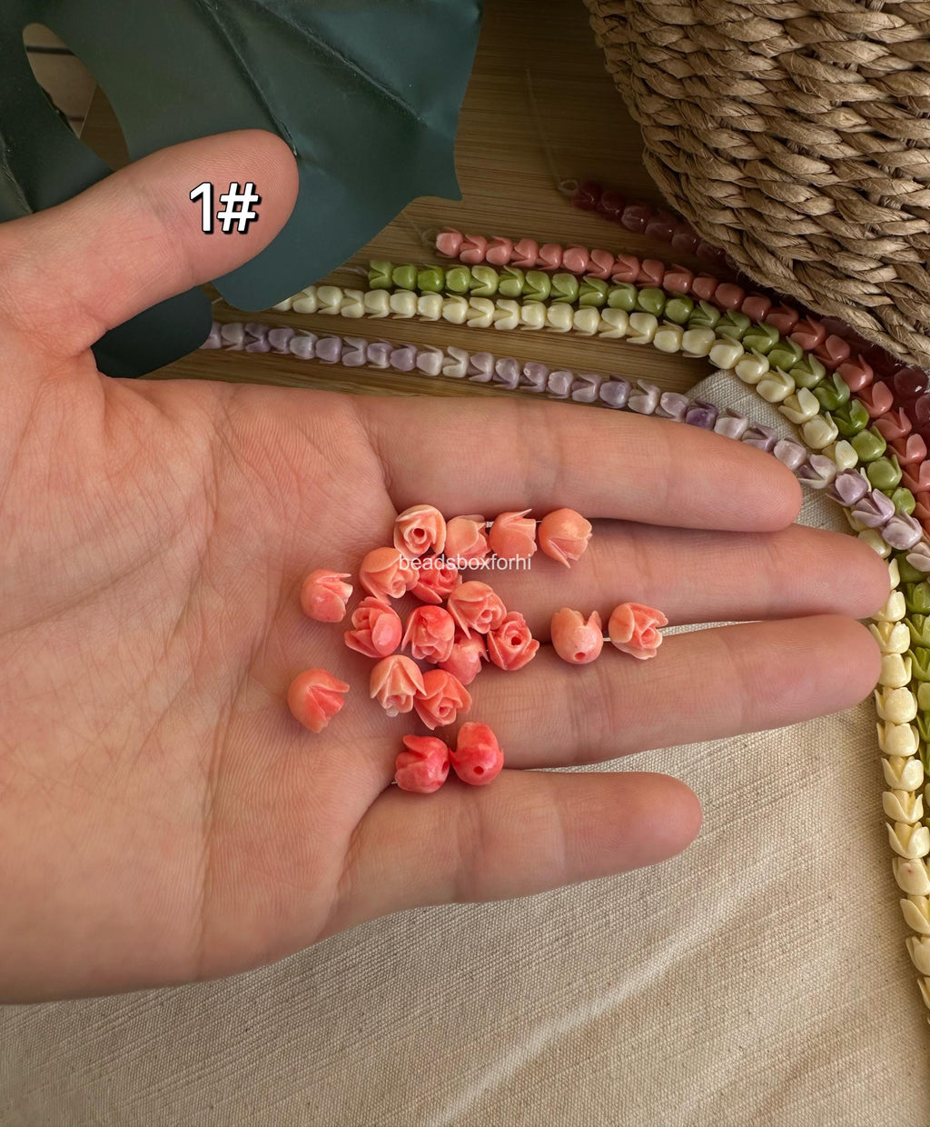 Small Tulip Flower/Pakalana Beads