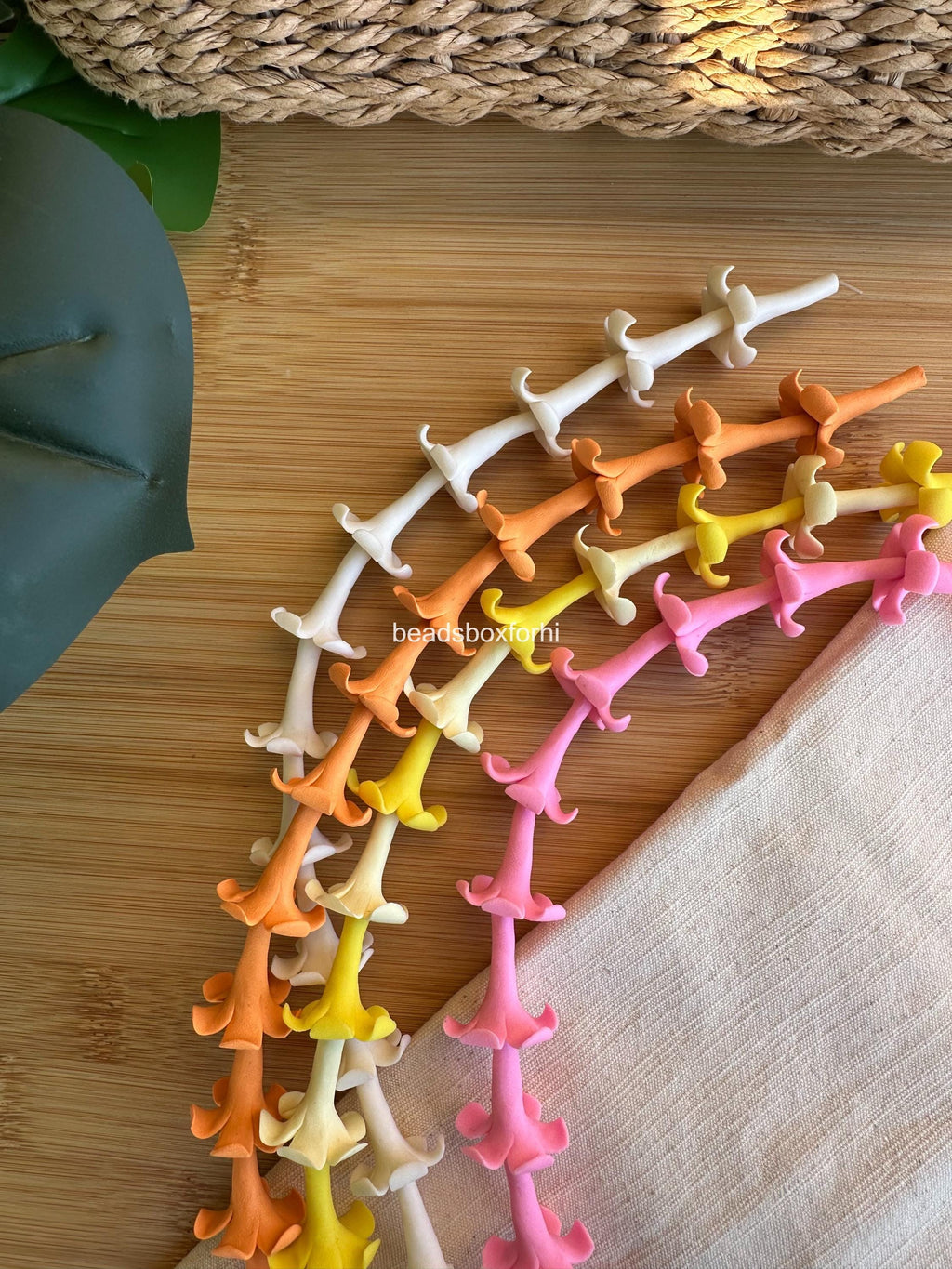 22mm Clay Puakenikeni Beads, WATERPROOF