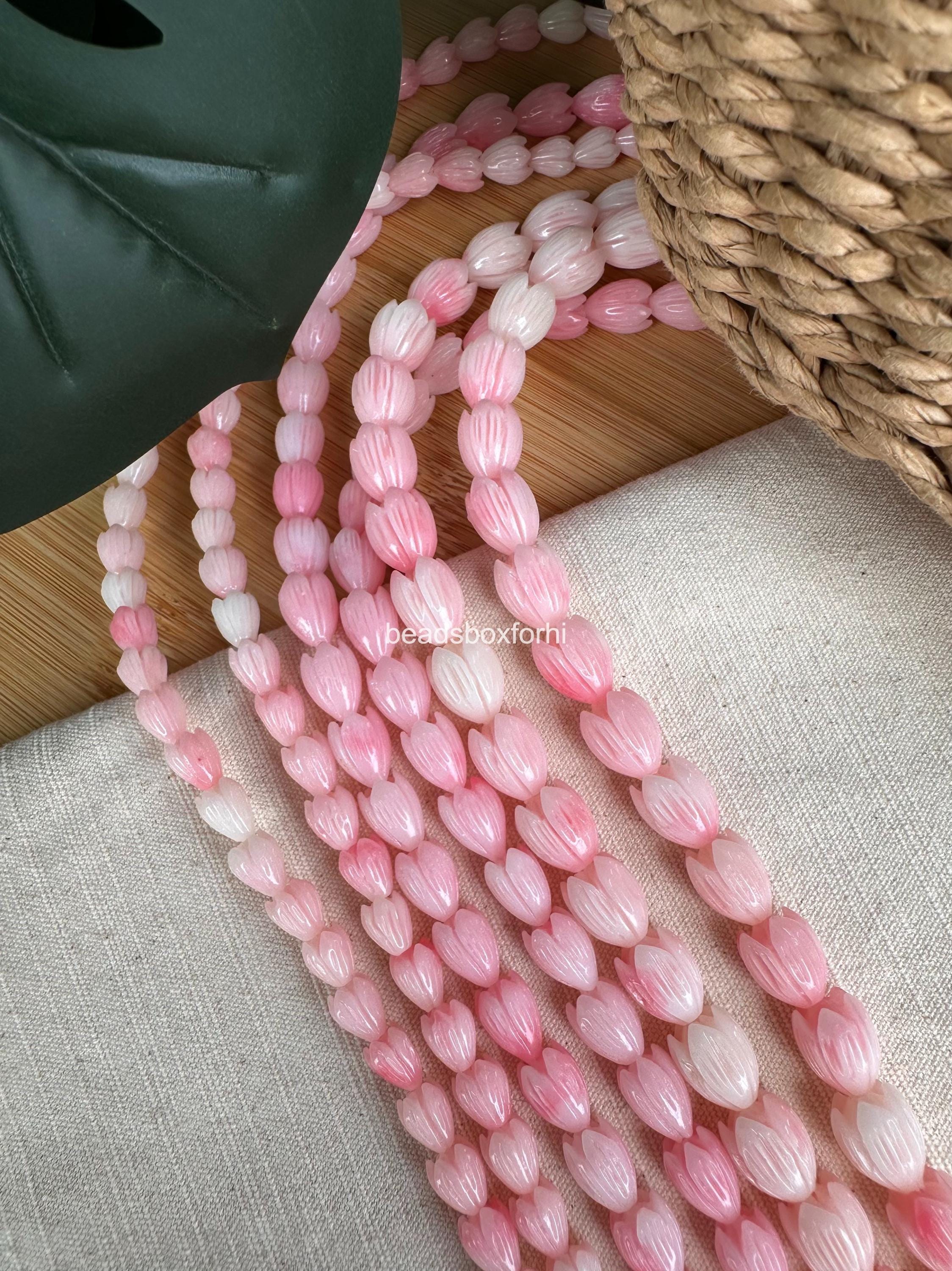 Variegated Light Pink Pikake Beads
