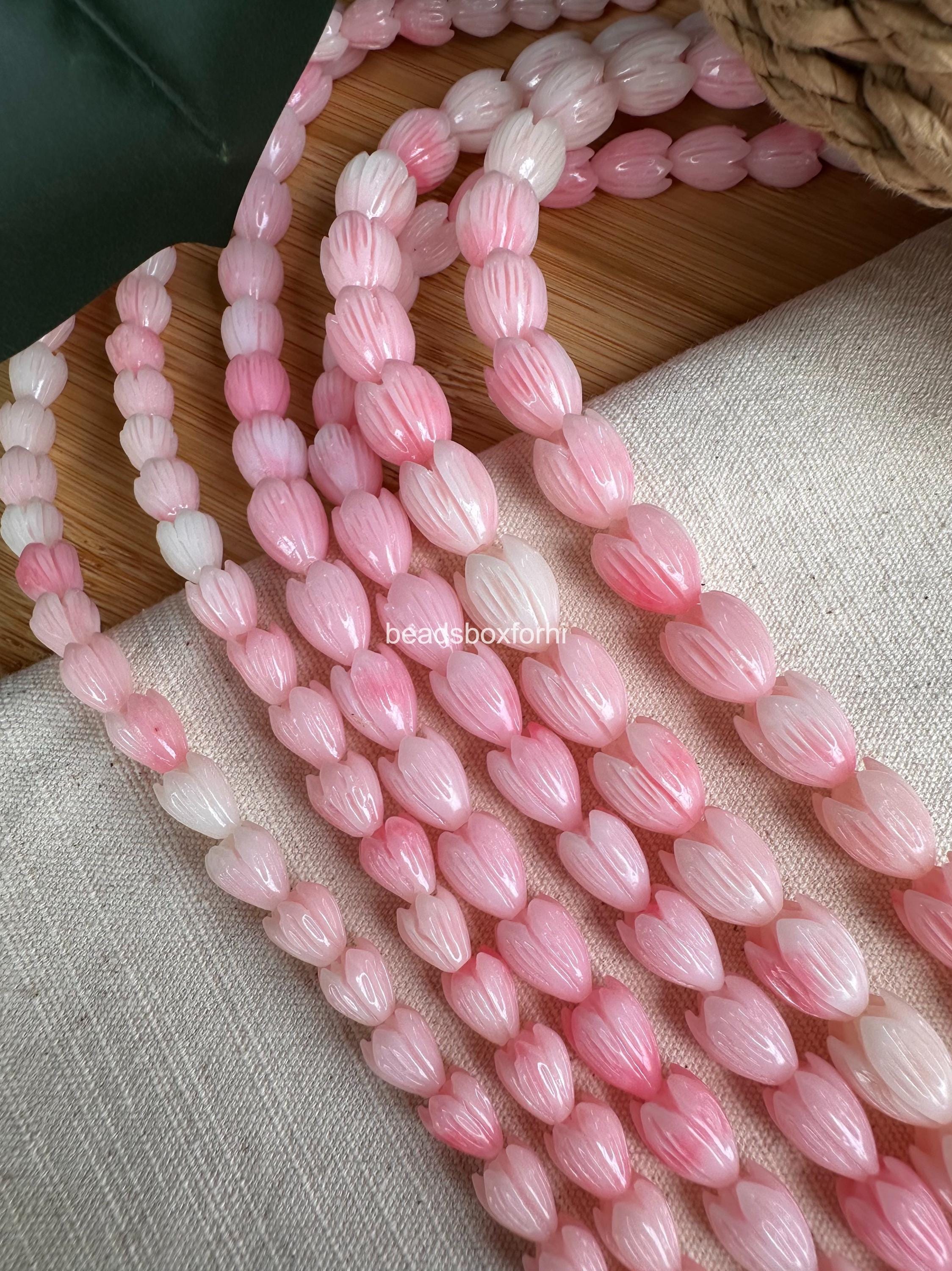 Variegated Light Pink Pikake Beads