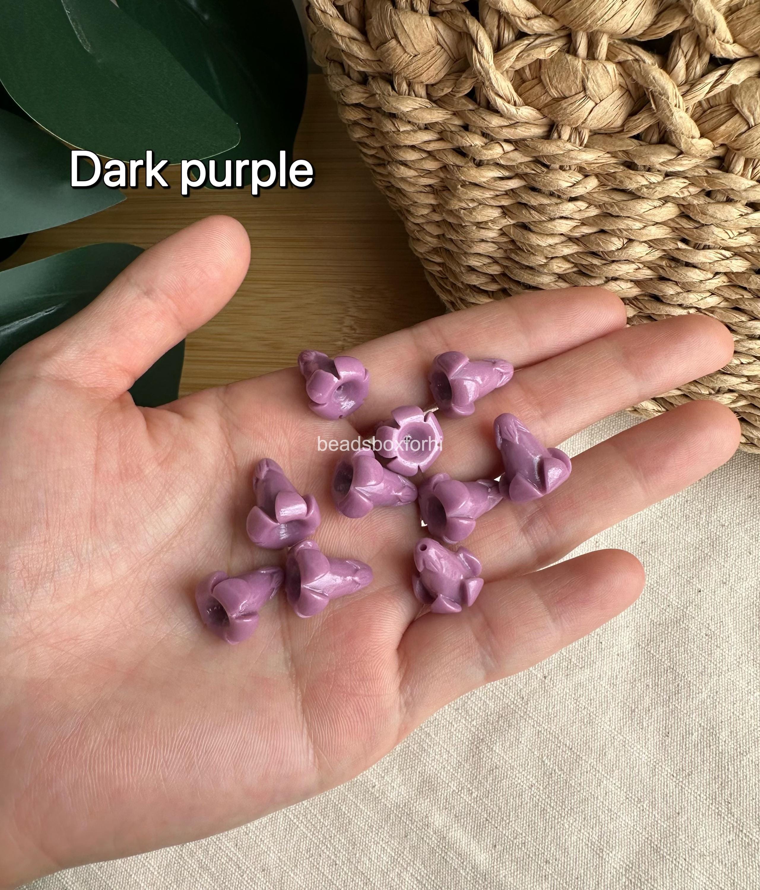 Resin & Coral Powder Puakenikeni Beads