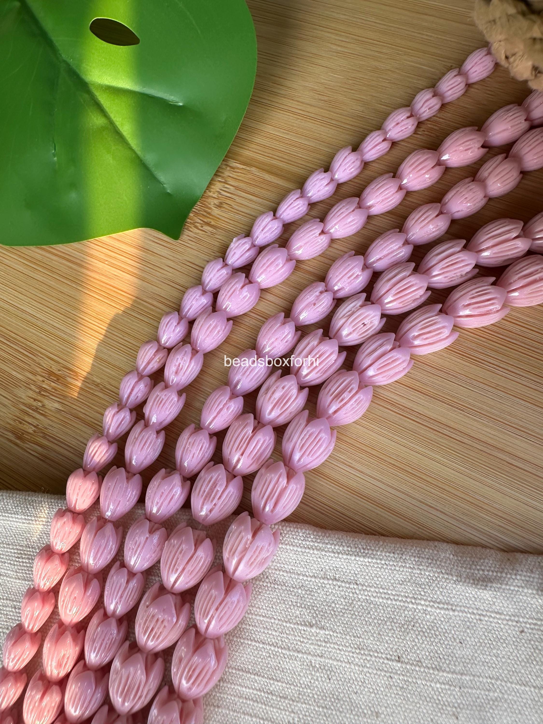 Lavender Pikake Beads