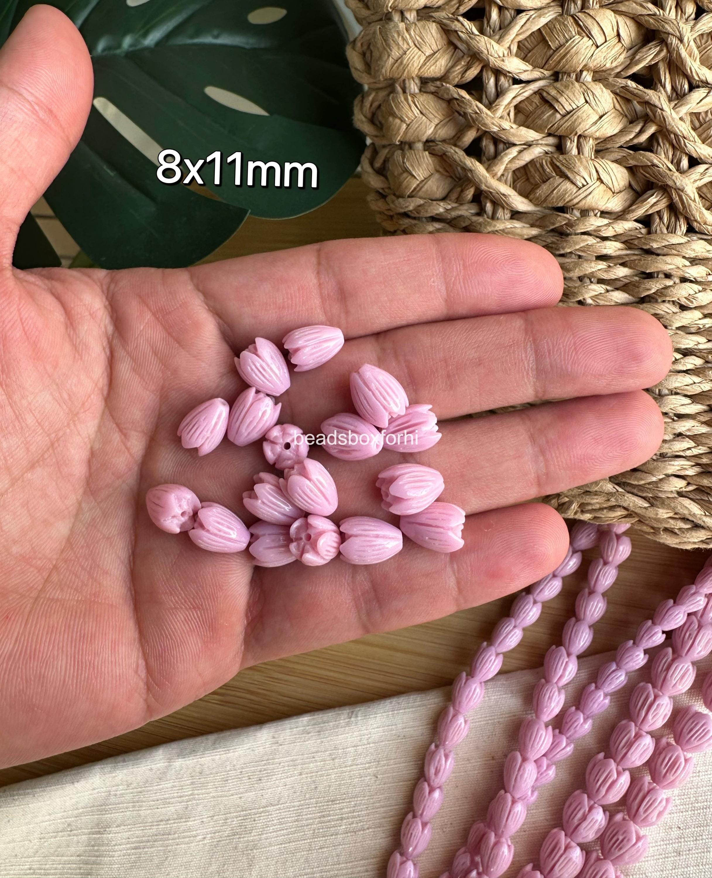 Lavender Pikake Beads