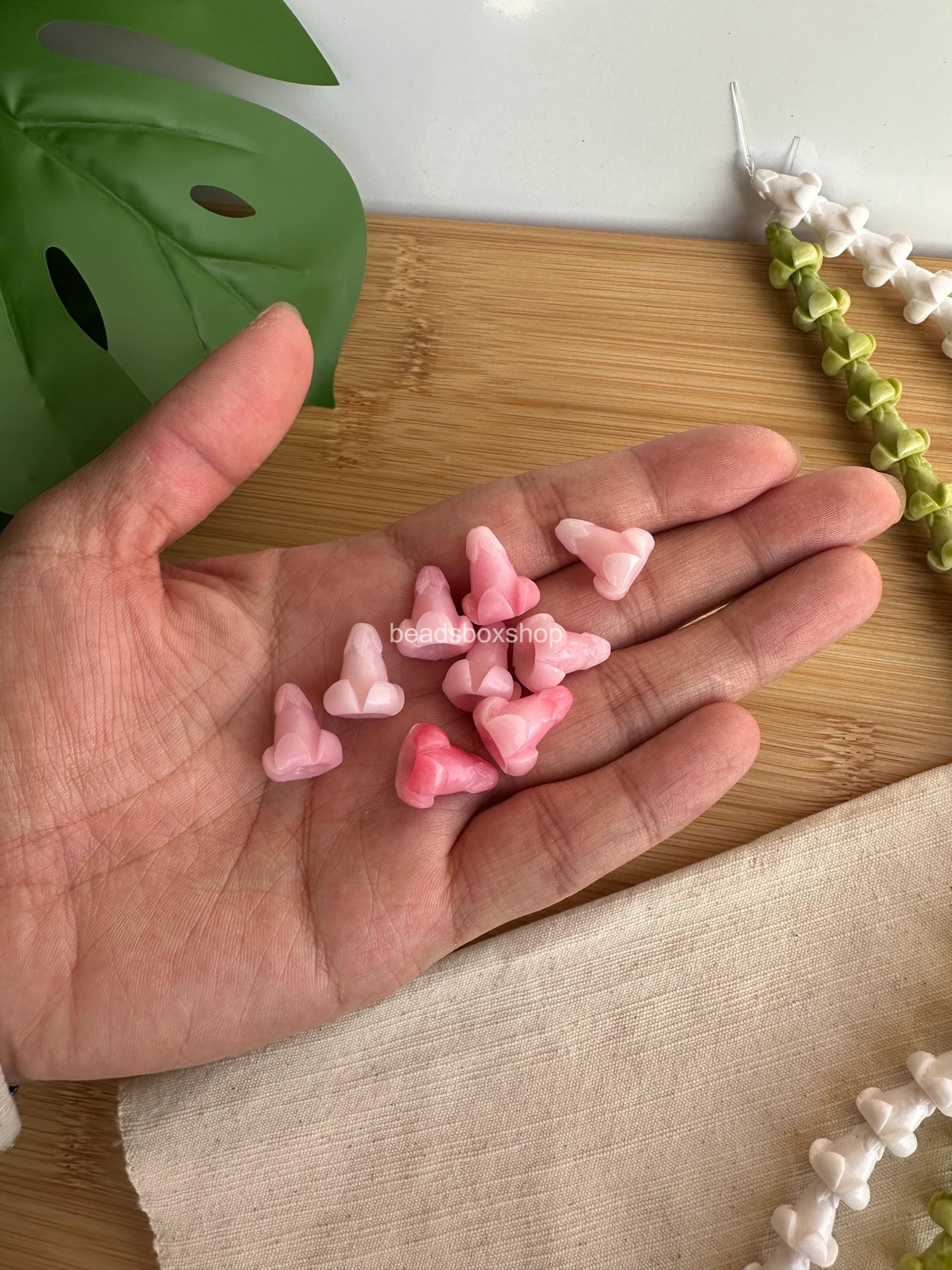 Resin & Coral Powder Puakenikeni Beads