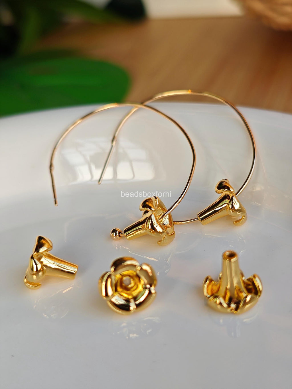 14K Gold Filled Puakenikeni Bead
