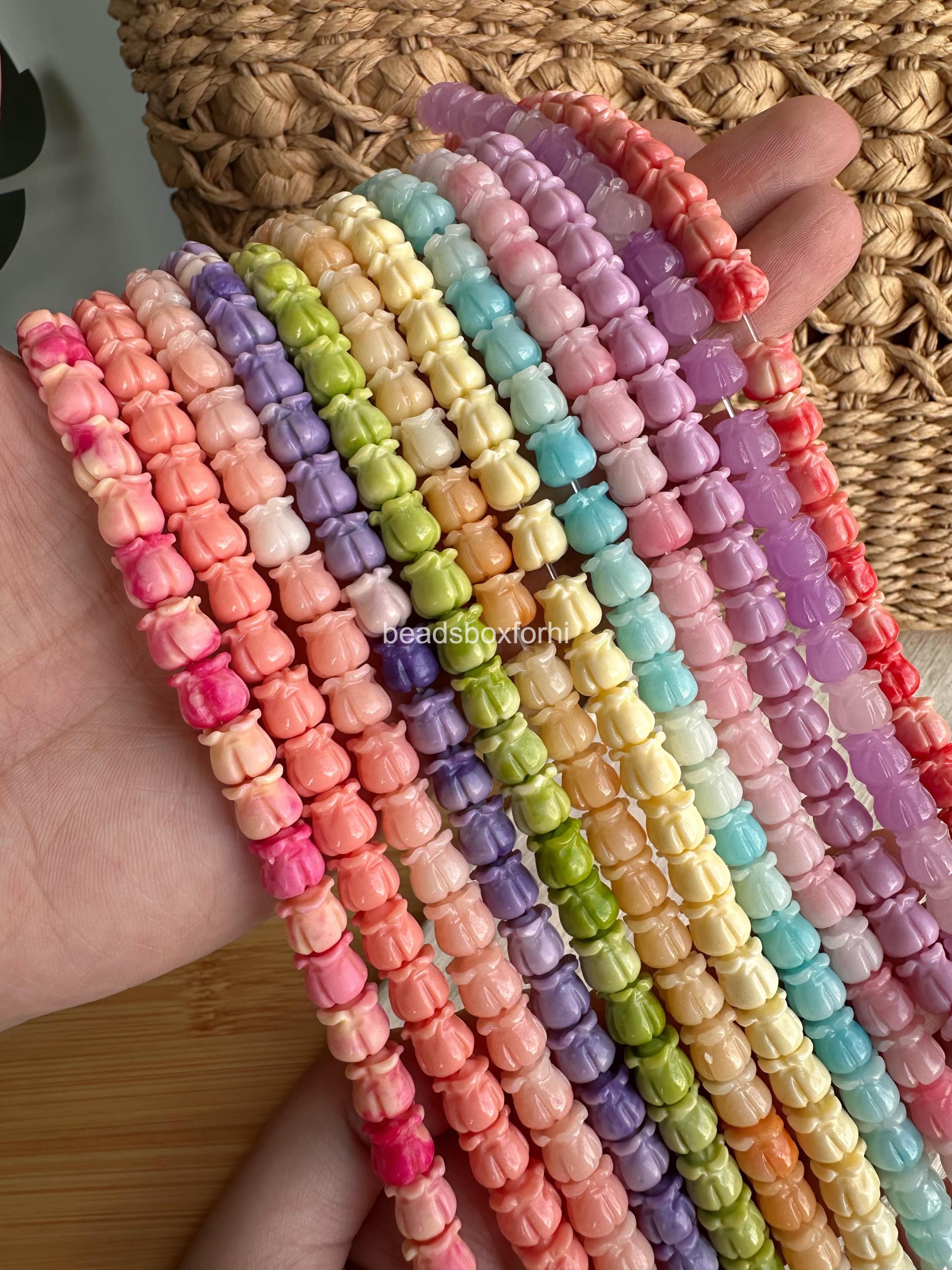 8.5mm Crown Flower Beads