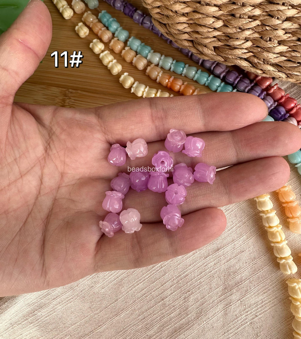 8.5mm Crown Flower Beads