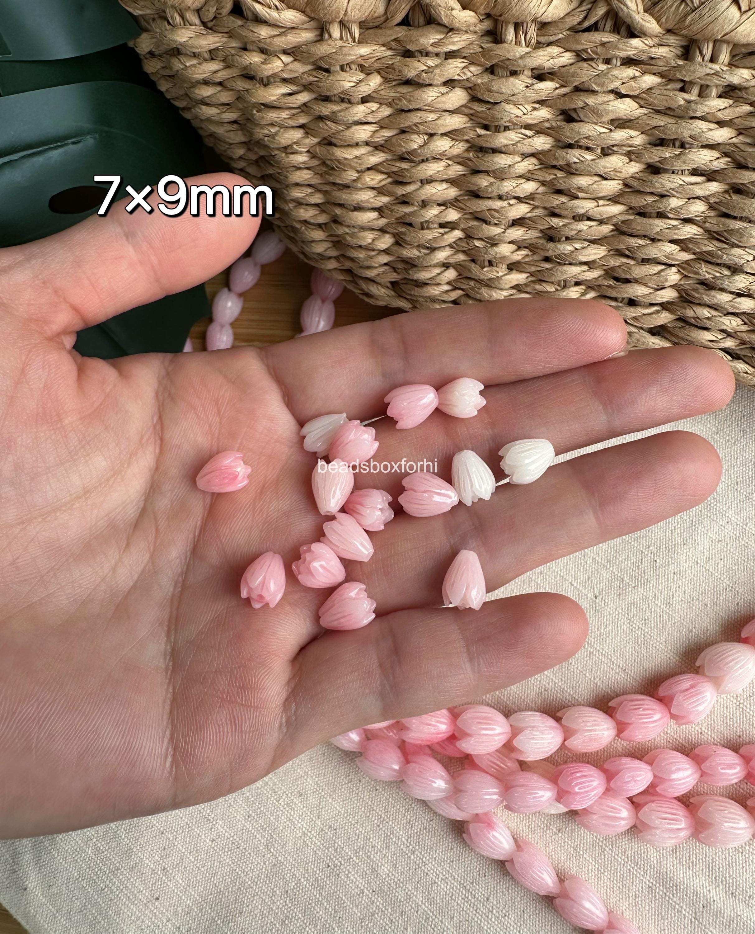 Variegated Light Pink Pikake Beads
