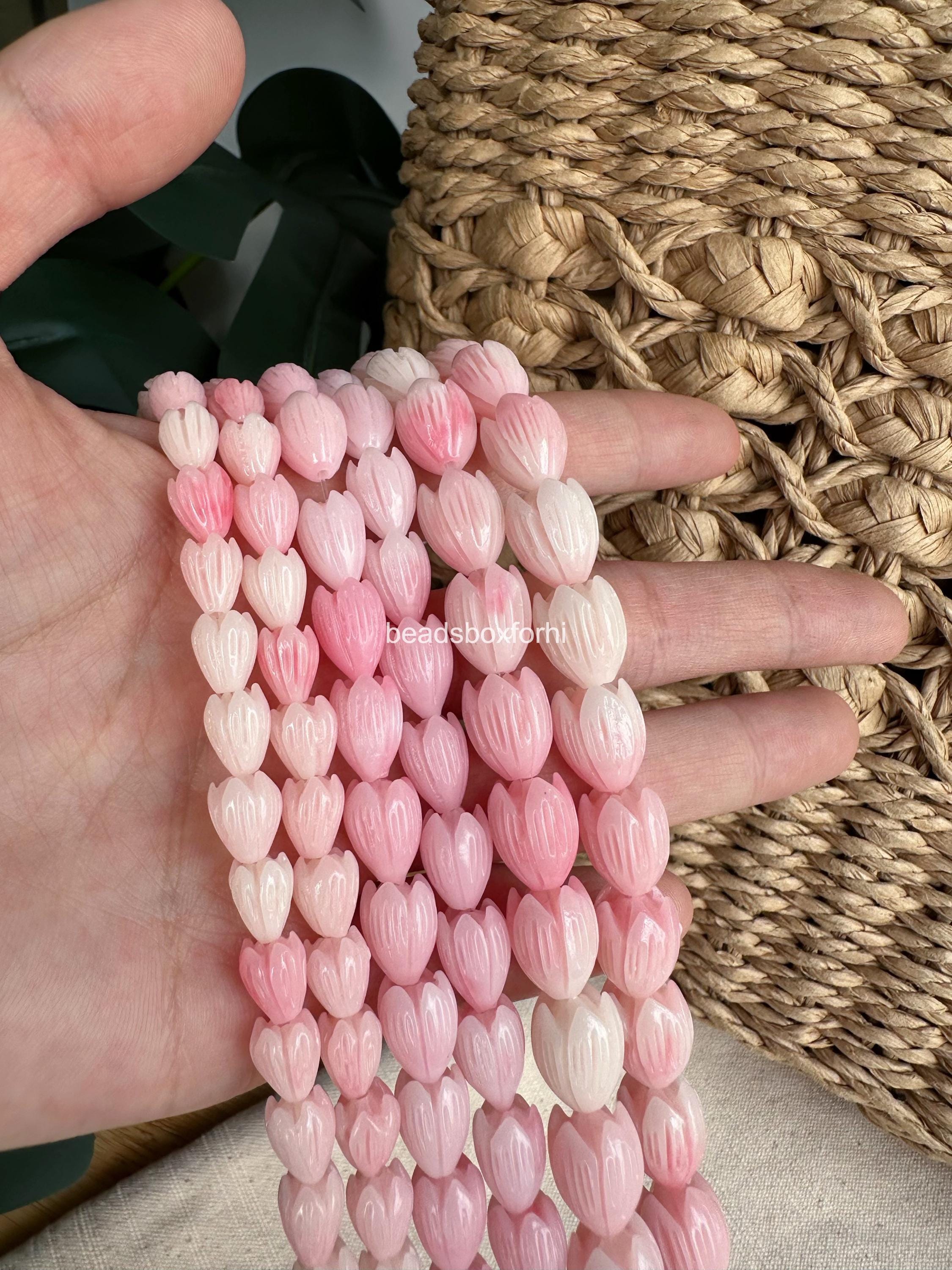 Variegated Light Pink Pikake Beads