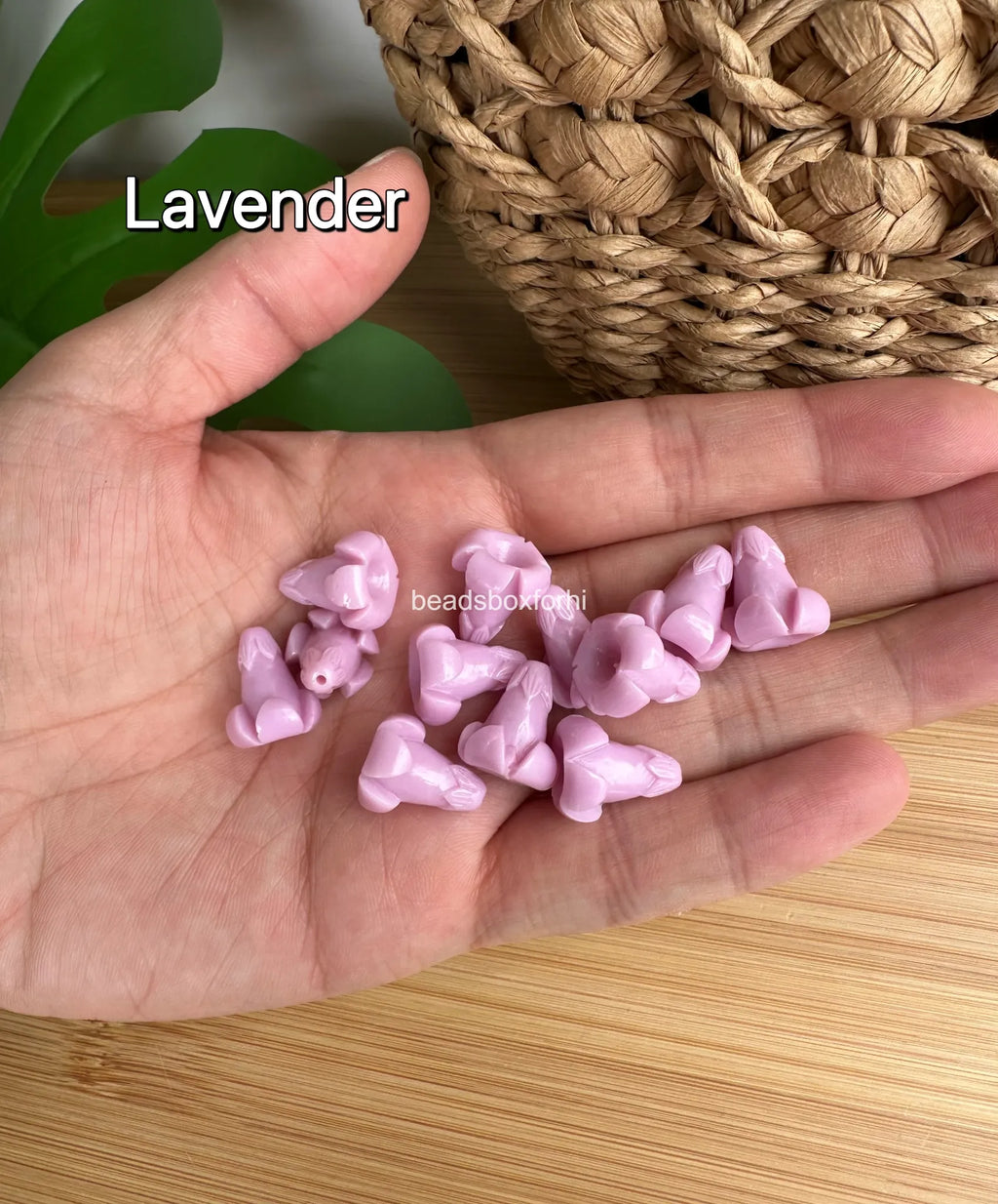 Resin & Coral Powder Puakenikeni Beads