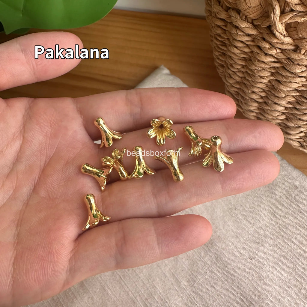 Metal Gold Hawaiian Beads