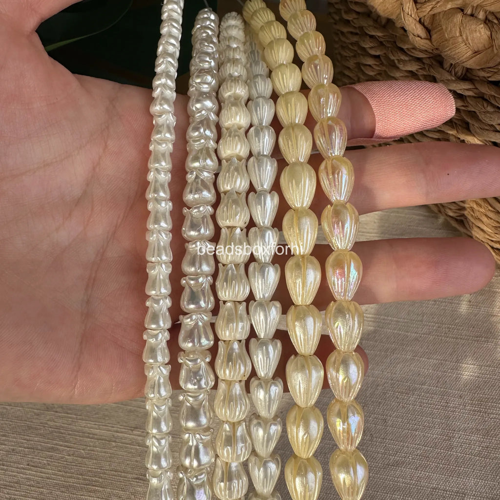 Resin pearly hawaiian beads