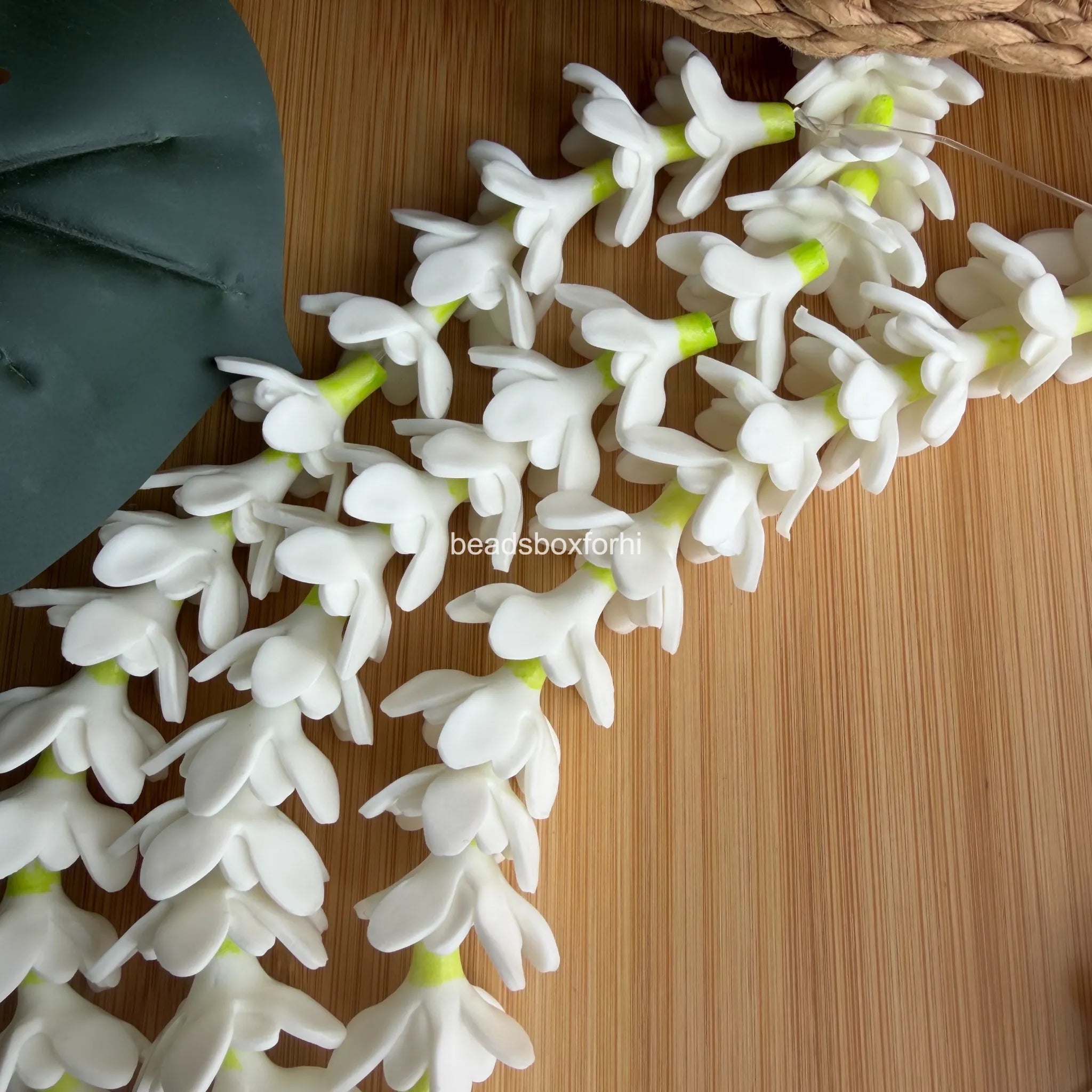 Hand Painted Clay Blooming Pikake
