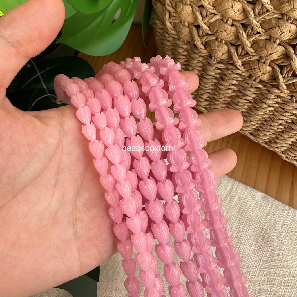 Transparent pink hawaiian beads