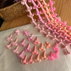 22mm Pink polymer clay puakenikeni