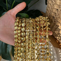 gold hawaiian beads