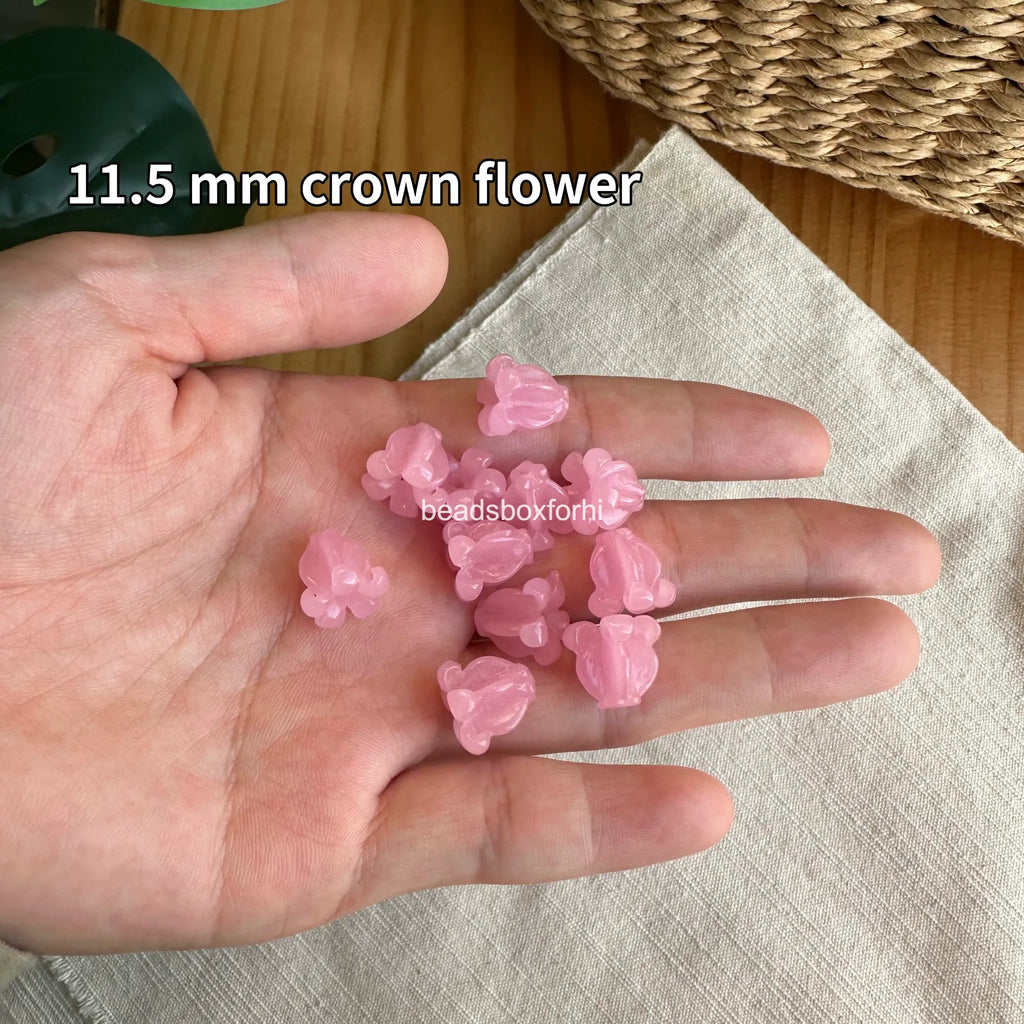 Transparent pink hawaiian beads