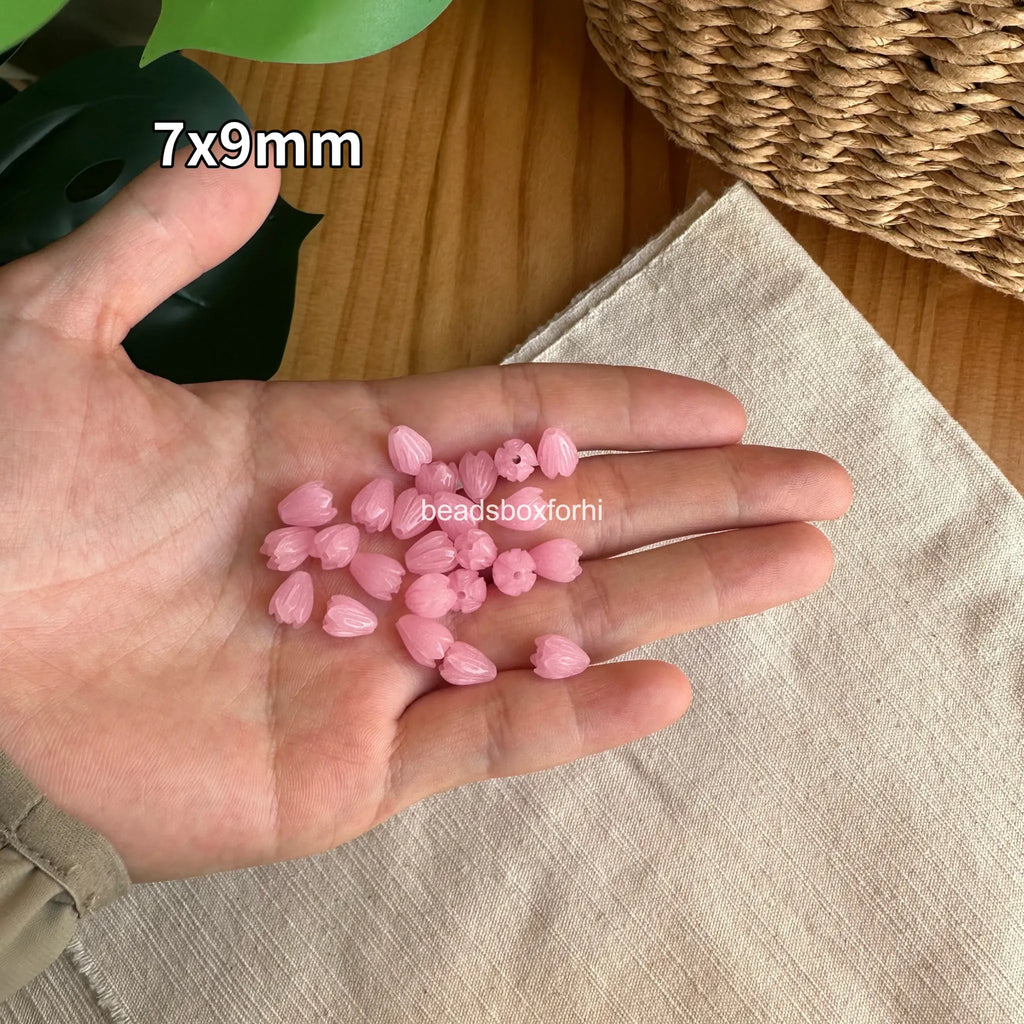 Transparent pink hawaiian beads
