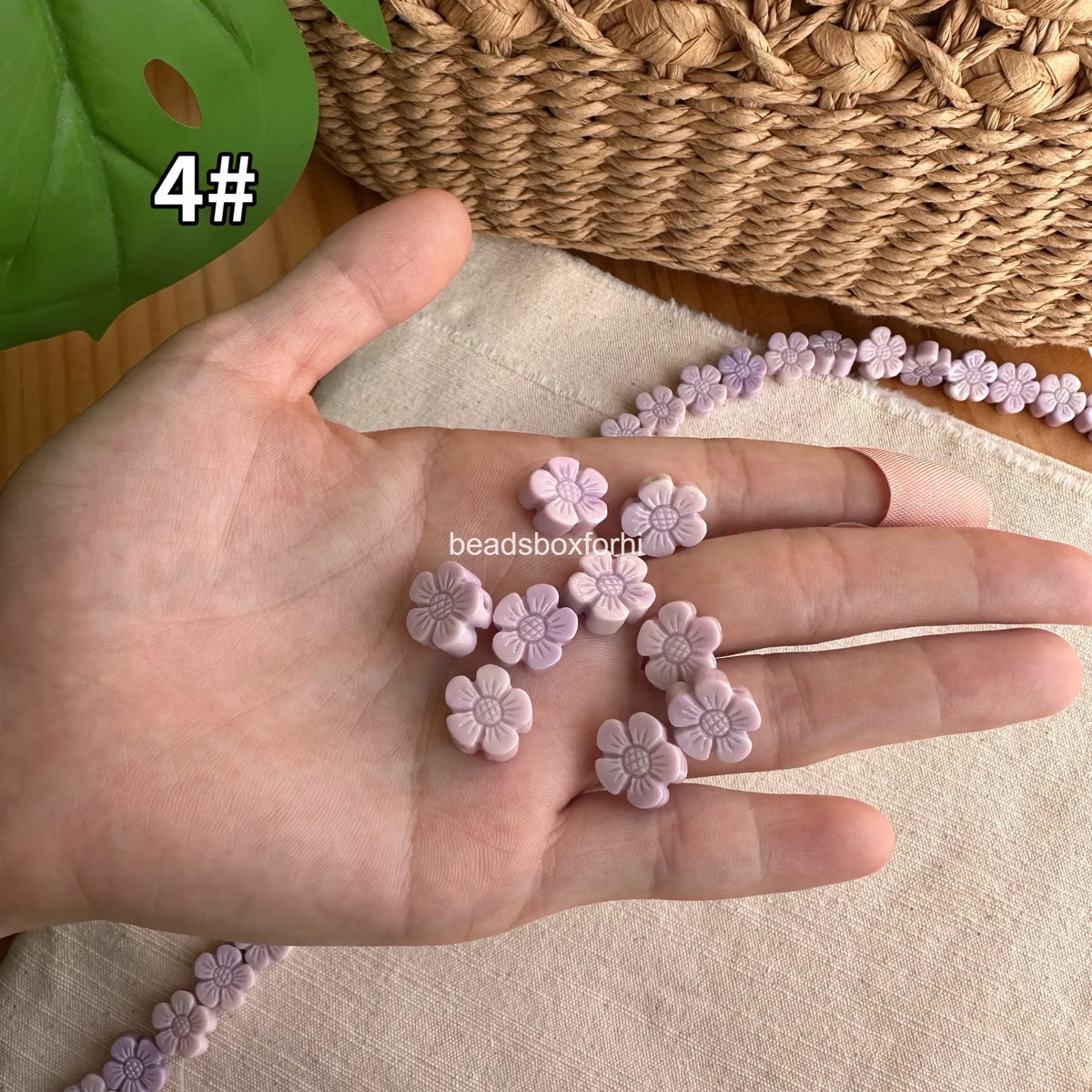 Pastel sakura beads