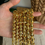 gold hawaiian beads