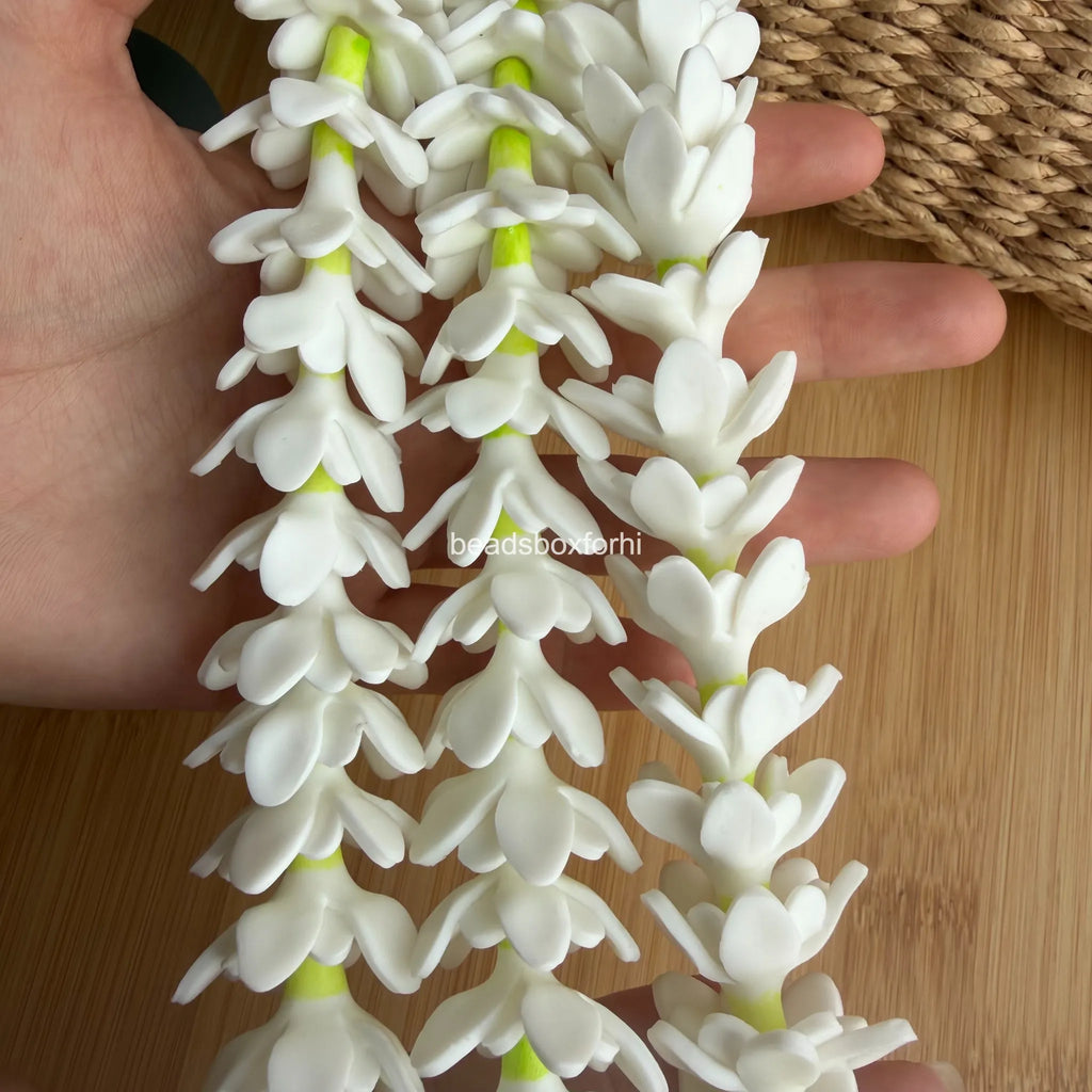 Hand Painted Clay Blooming Pikake