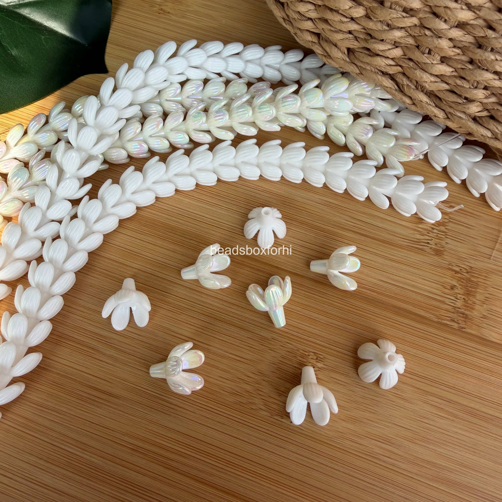 Resin Half Bloom Pikake