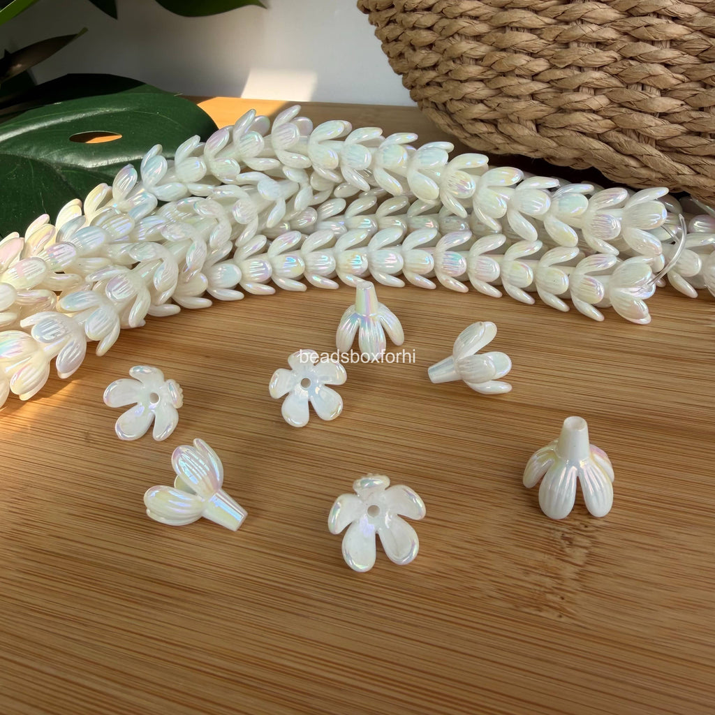 Resin Half Bloom Pikake
