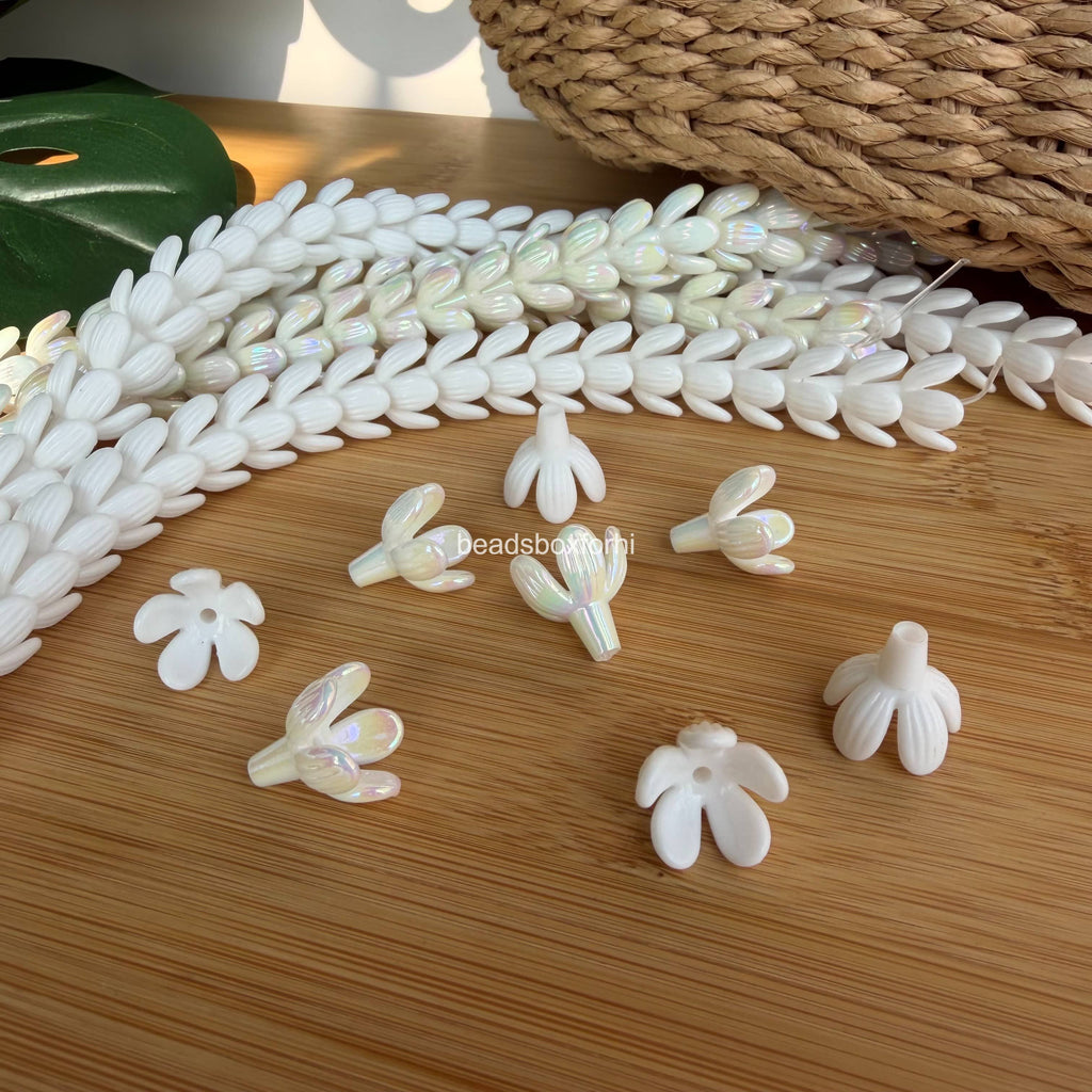 Resin Half Bloom Pikake