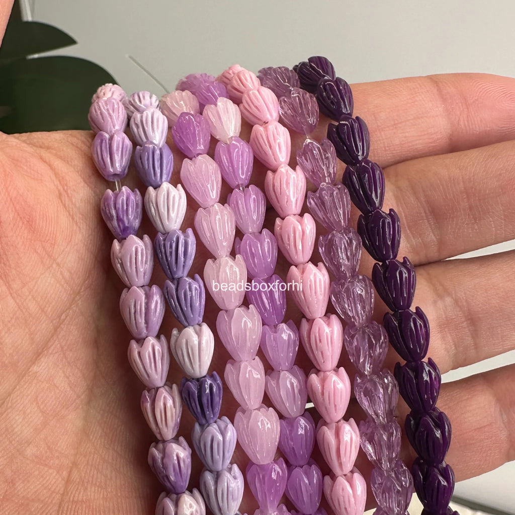 Small Purple Pikake Beads