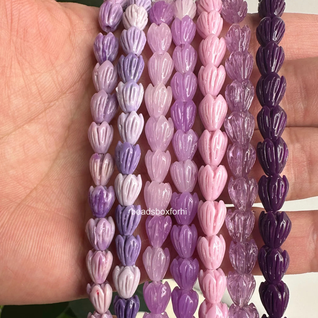 Small Purple Pikake Beads