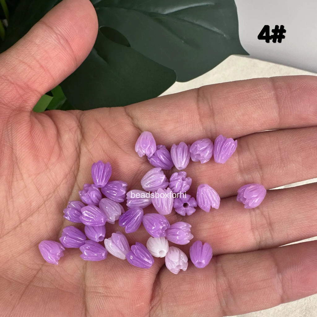 Small Purple Pikake Beads