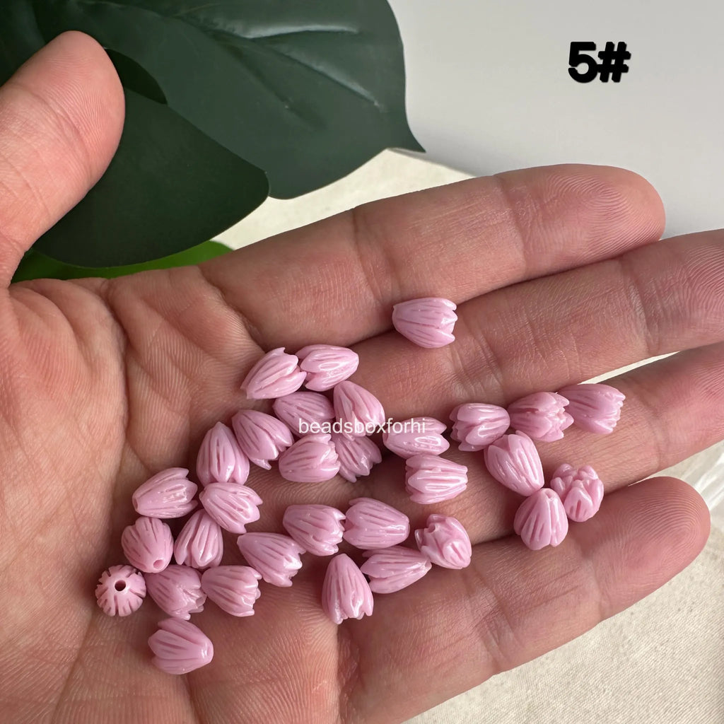 Small Purple Pikake Beads