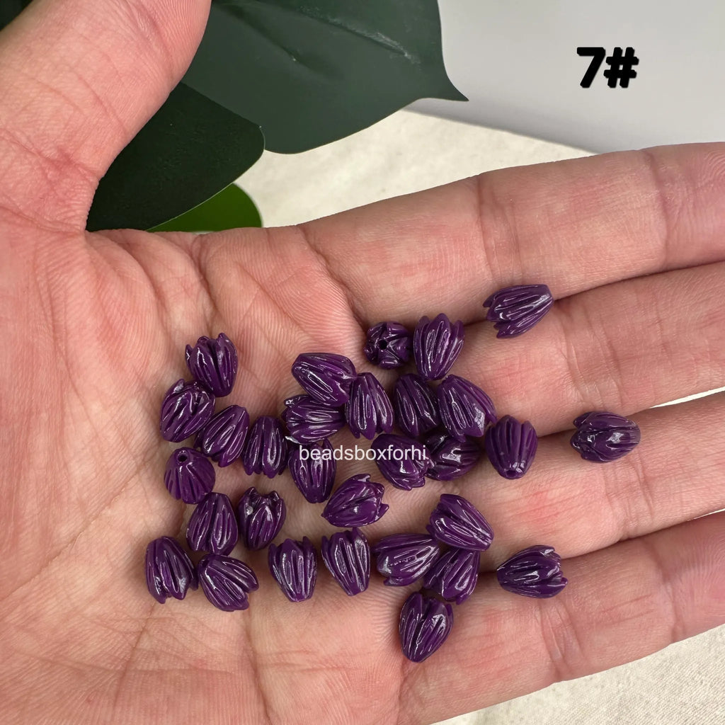 Small Purple Pikake Beads