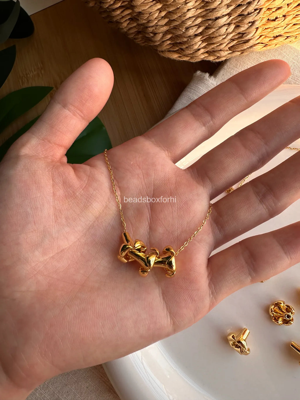 14K Gold Filled Puakenikeni Bead