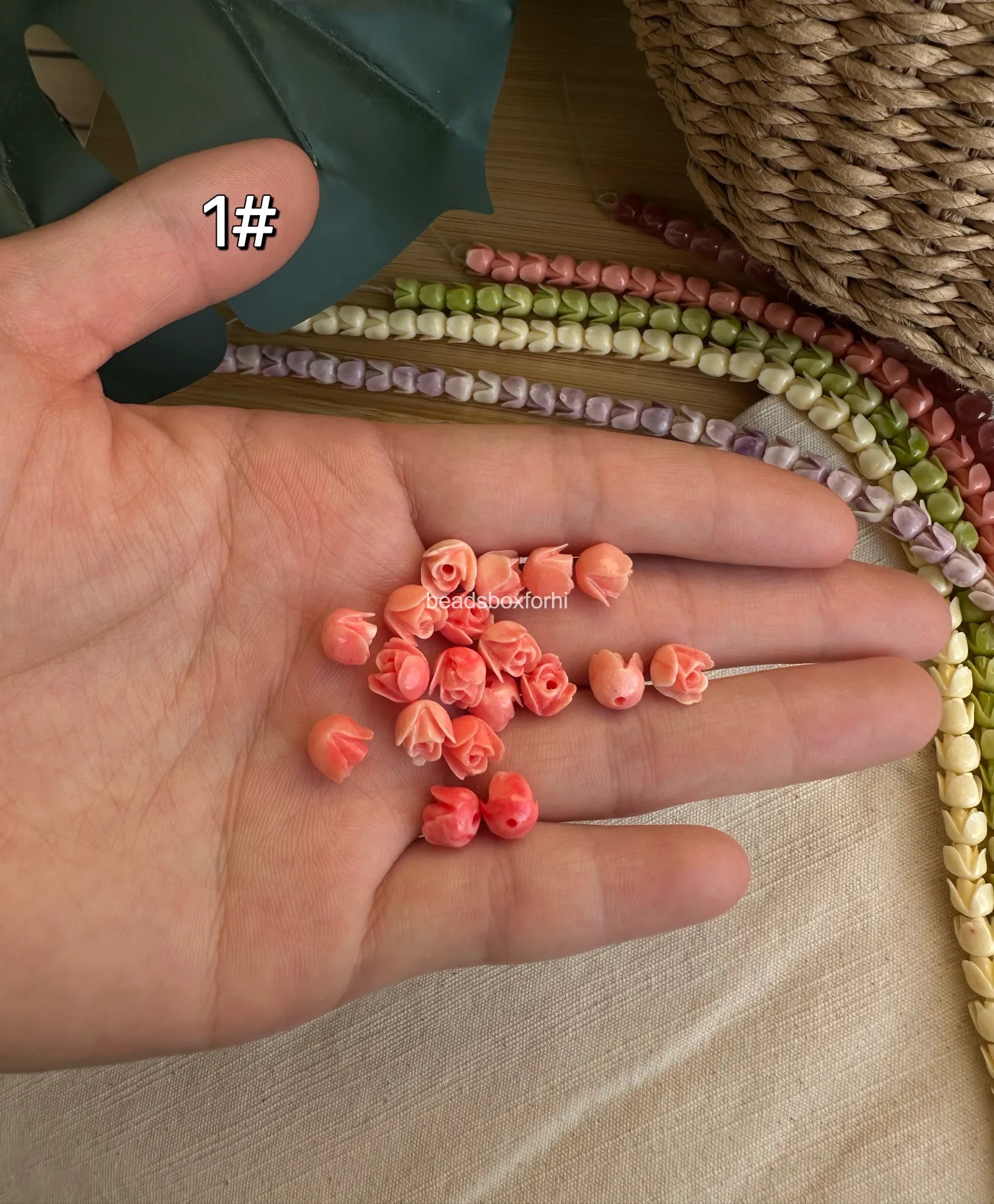 Small Tulip Flower/Pakalana Beads