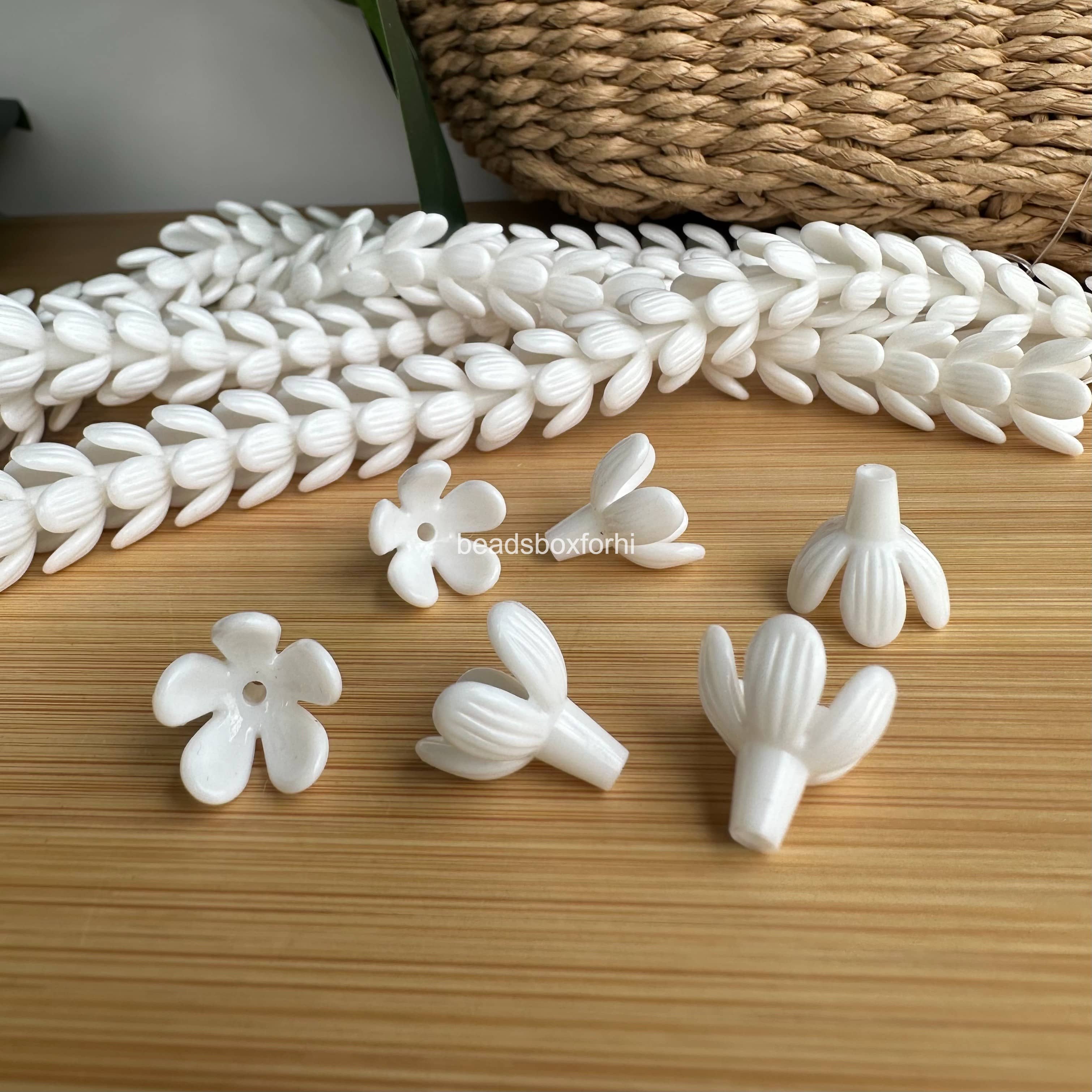 Resin Half Bloom Pikake